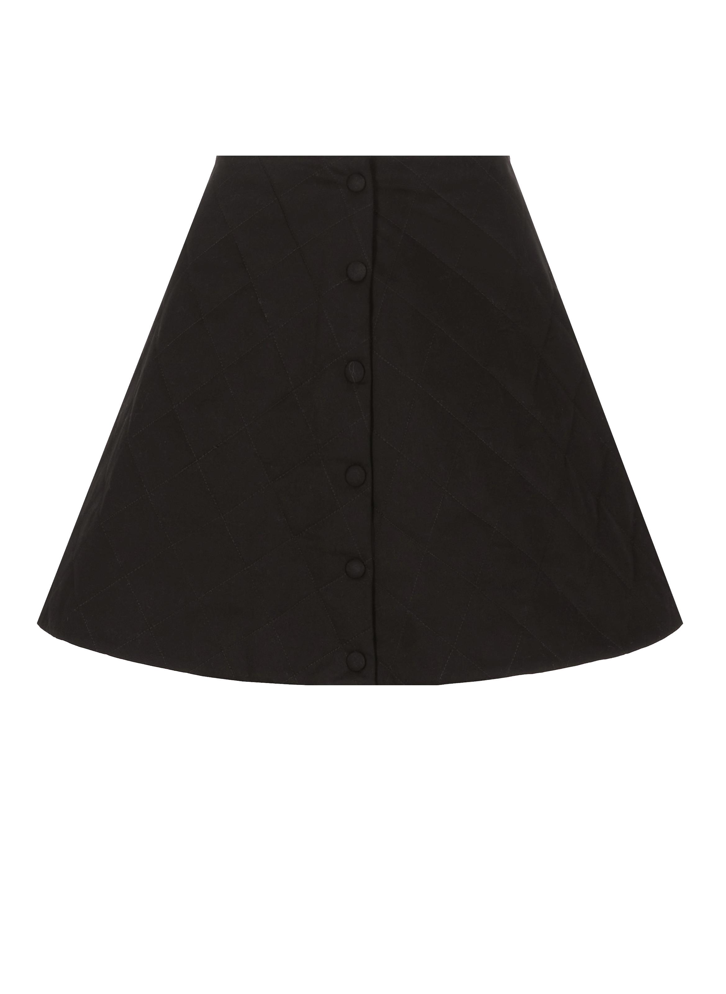 Minijupe matelassée en coton mélangé