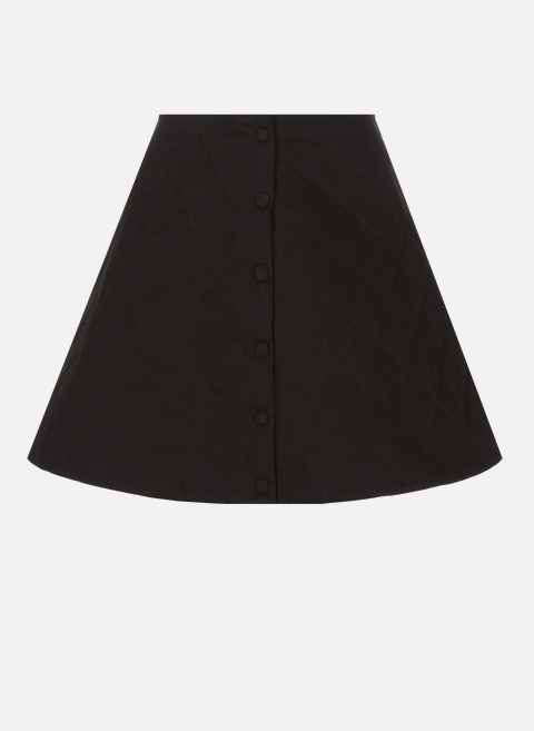Quilted cotton-blend mini skirt BlackSELMACILEK 