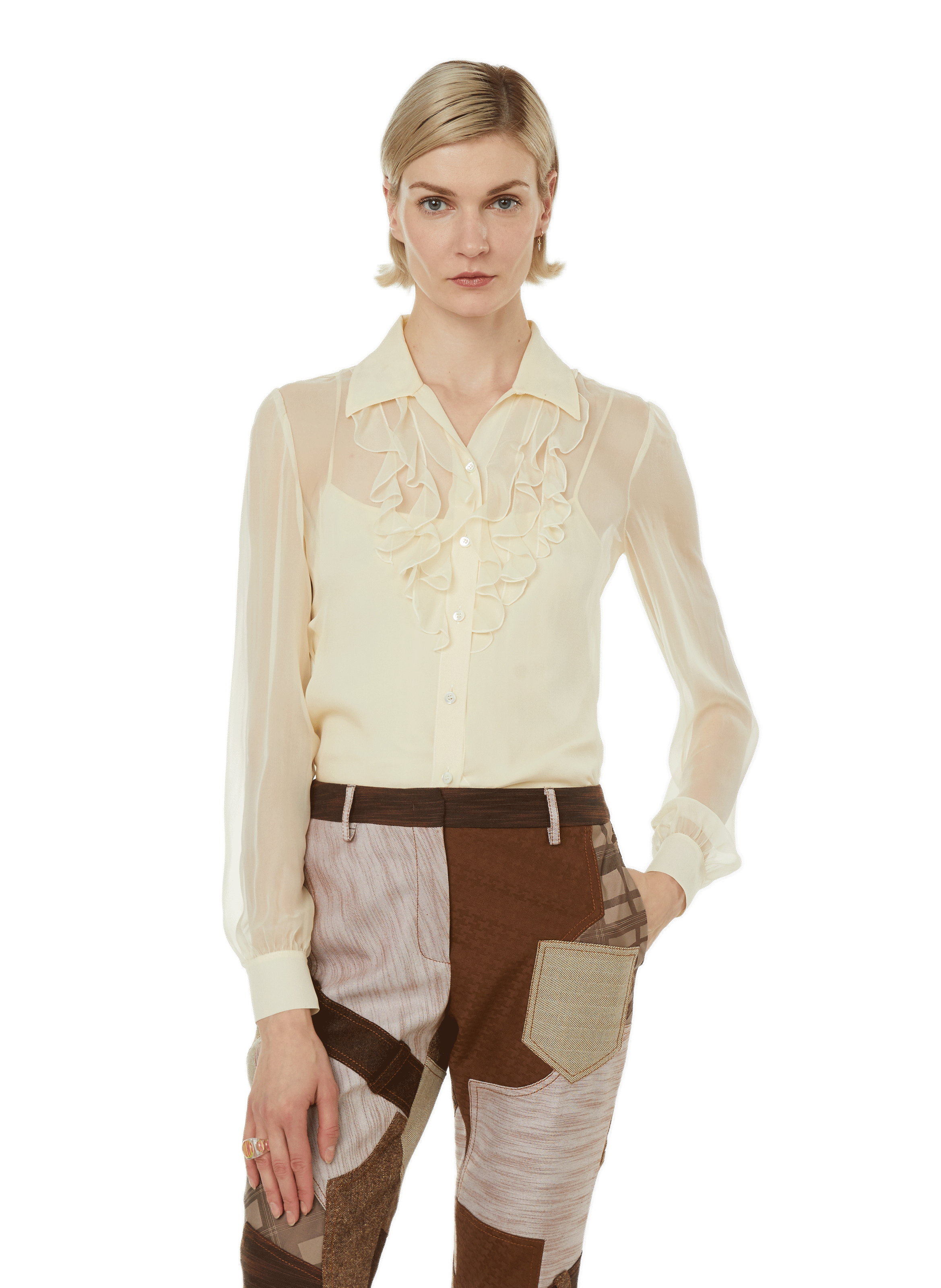 MOSCHINO Silk blouse Beige