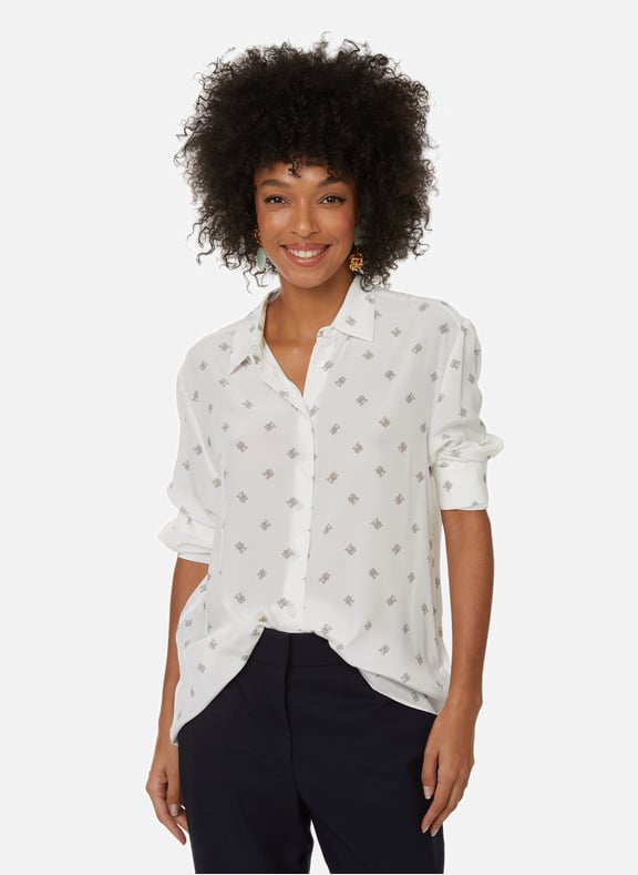 Tommy hilfiger silk shirt hotsell