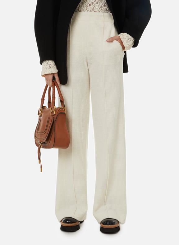 Knitted trousers White by CHLOÉ CHLOÉ Knitted trousers White