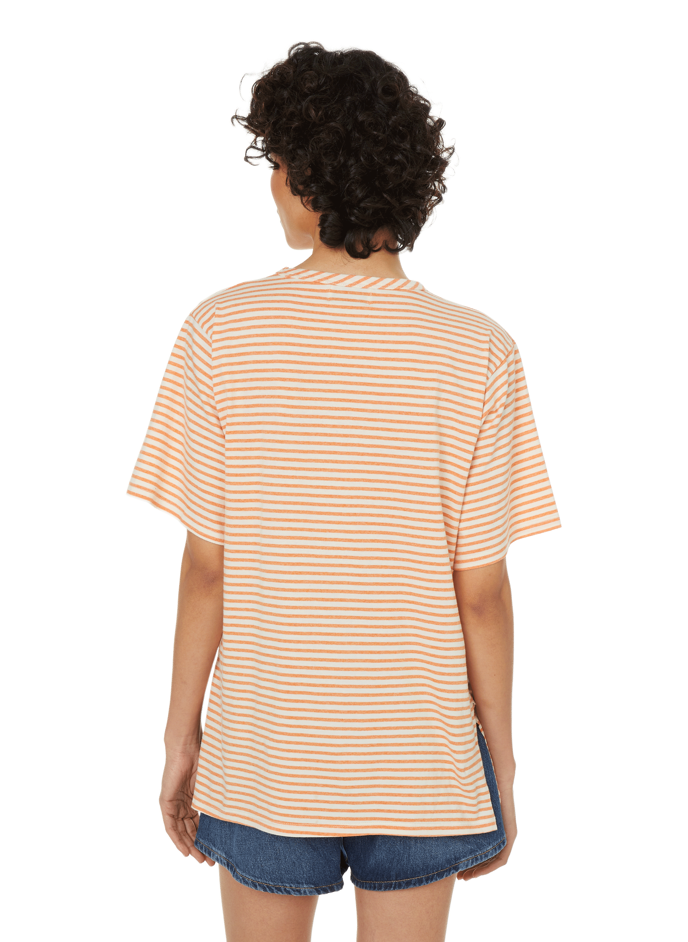 T-shirt rayé en coton  BOBO CHOSES Orange