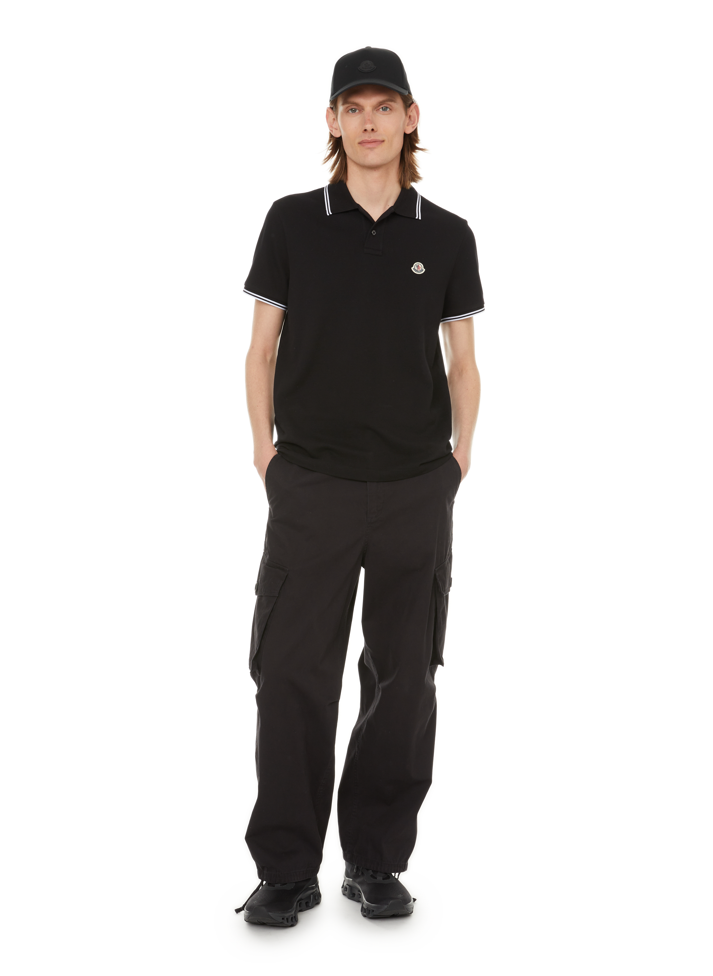 Givenchy address band slim cotton Polo shirt MONCLER Grey