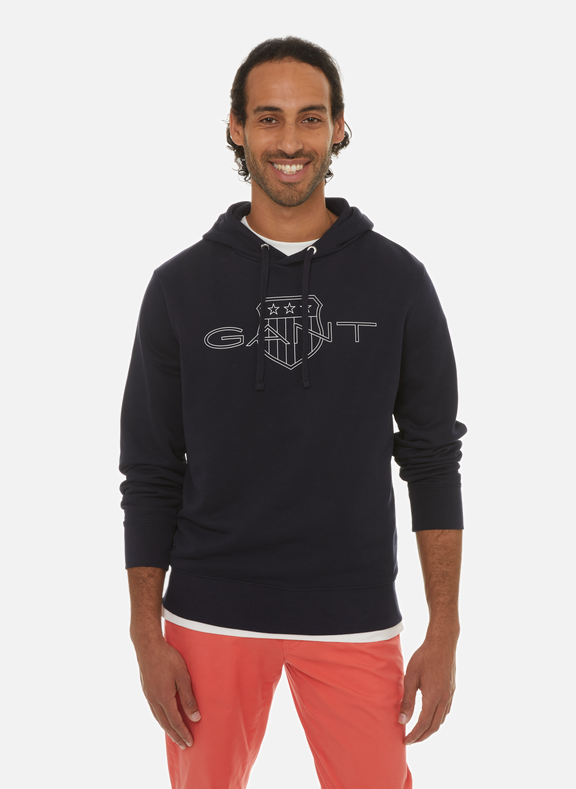 GANT Cotton hoodie  Blue