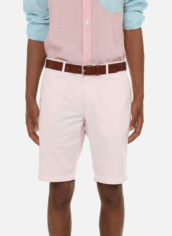 FACONNABLE Bedford stretch cotton shorts Pink