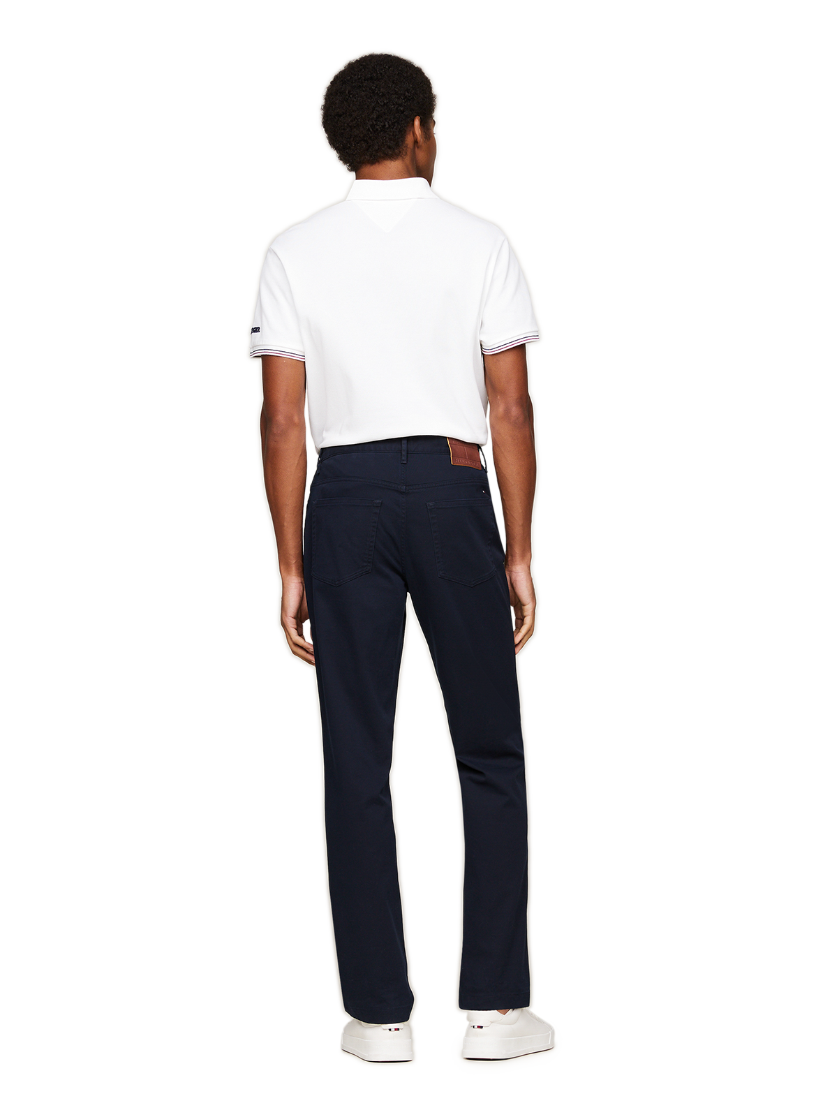 Straight cotton trousers TOMMY HILFIGER Blue