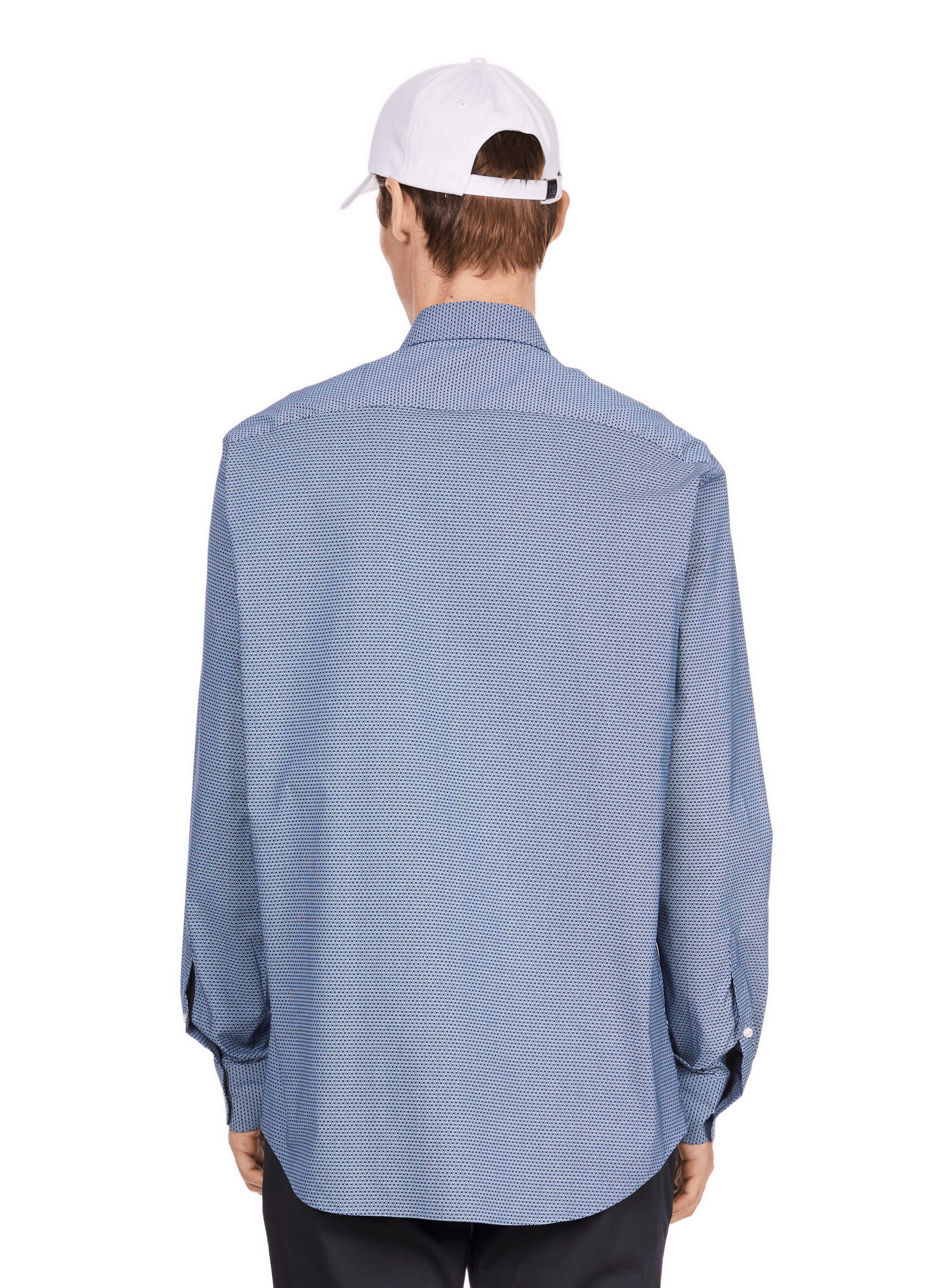  Printed cotton shirt TOMMY HILFIGER Blue