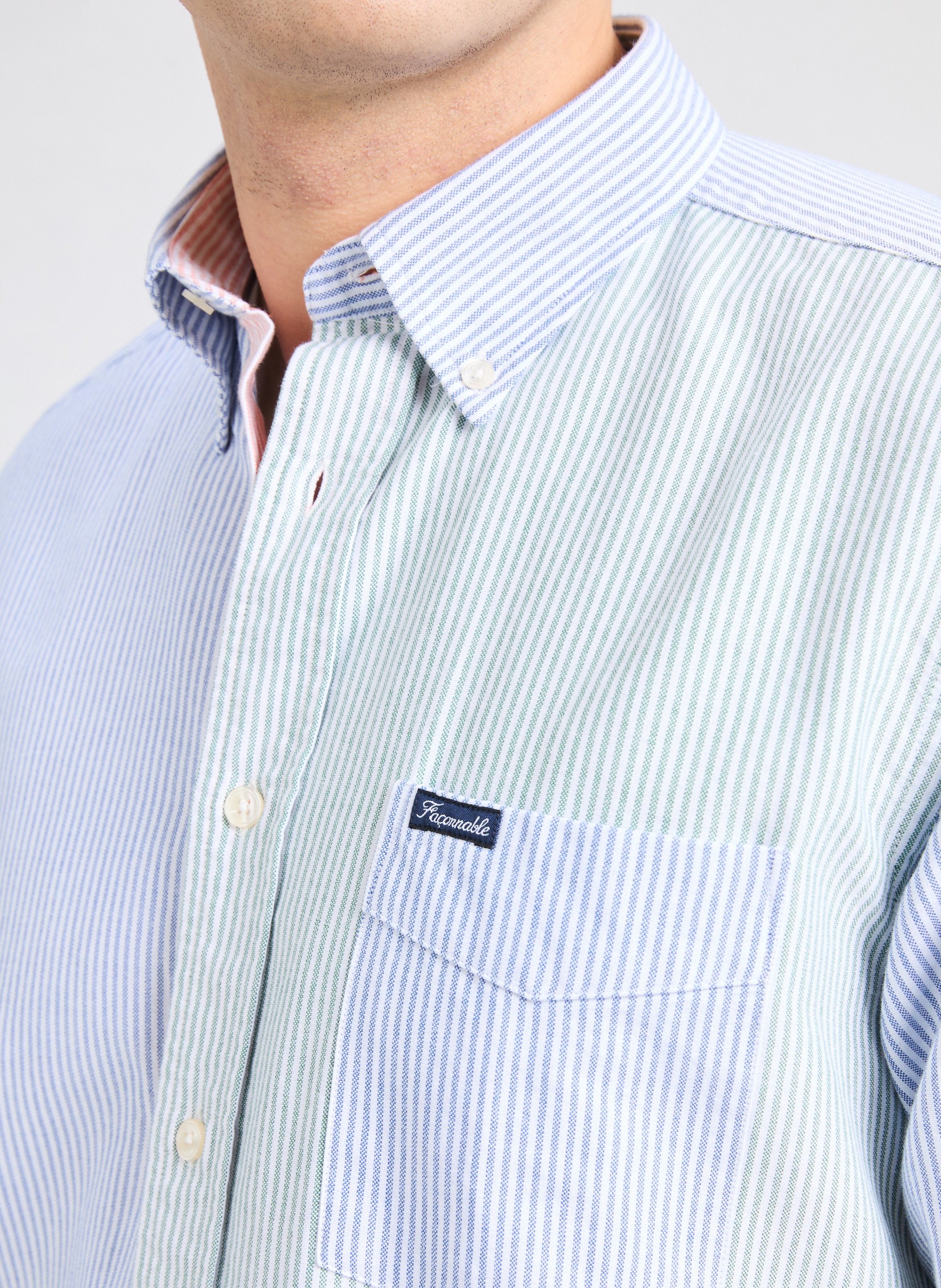 Chemise rayée tricolore FACONNABLE Multicolore