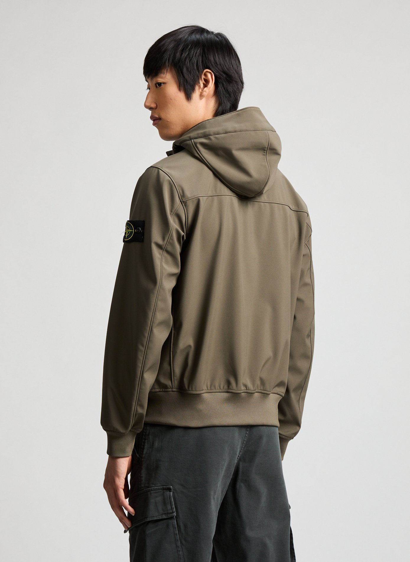 Hooded Jacket STONE ISLAND Green