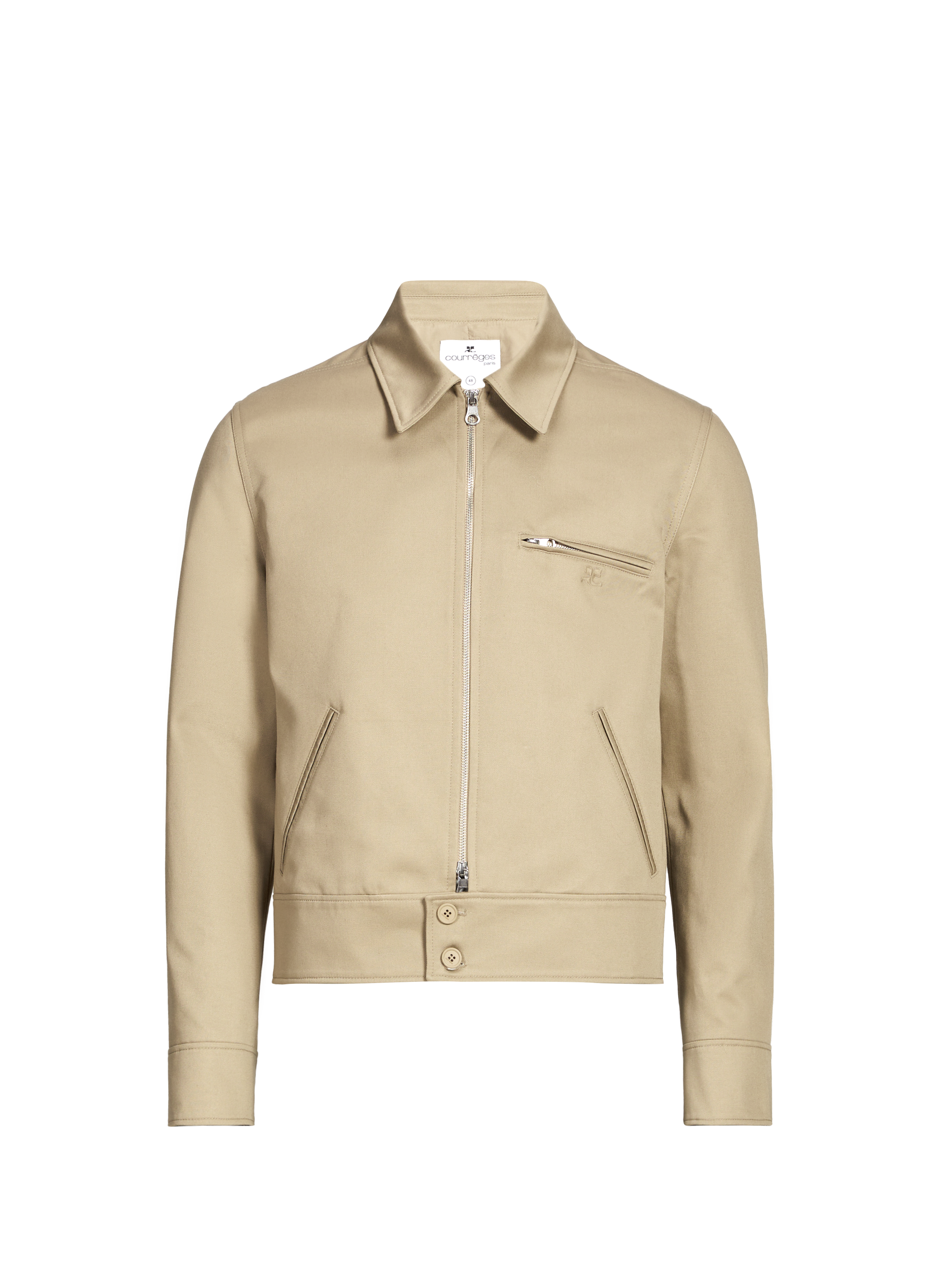 Short straight jacket COURRÈGES Beige
