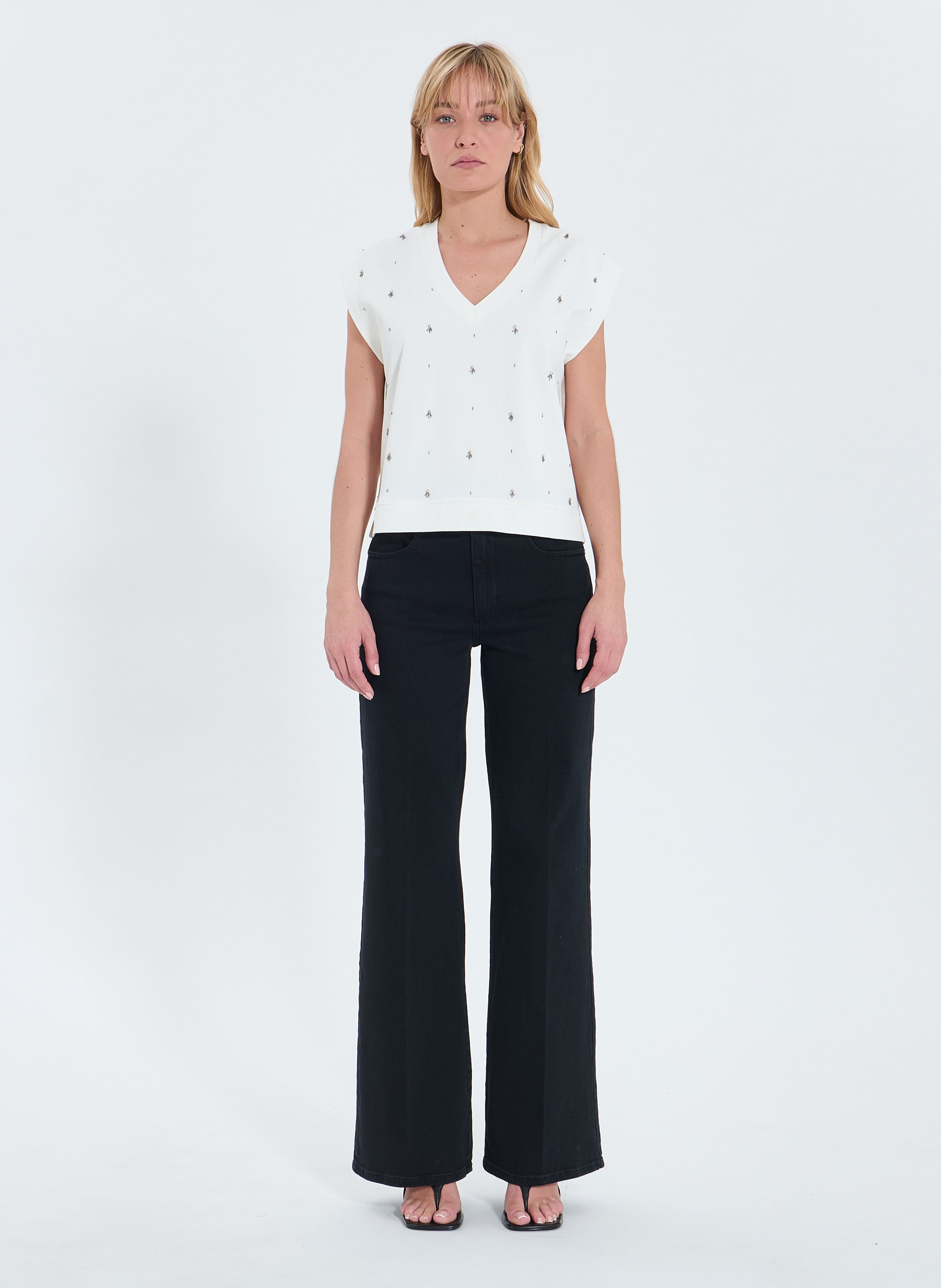 ZAPA Top ample trisha Blanc