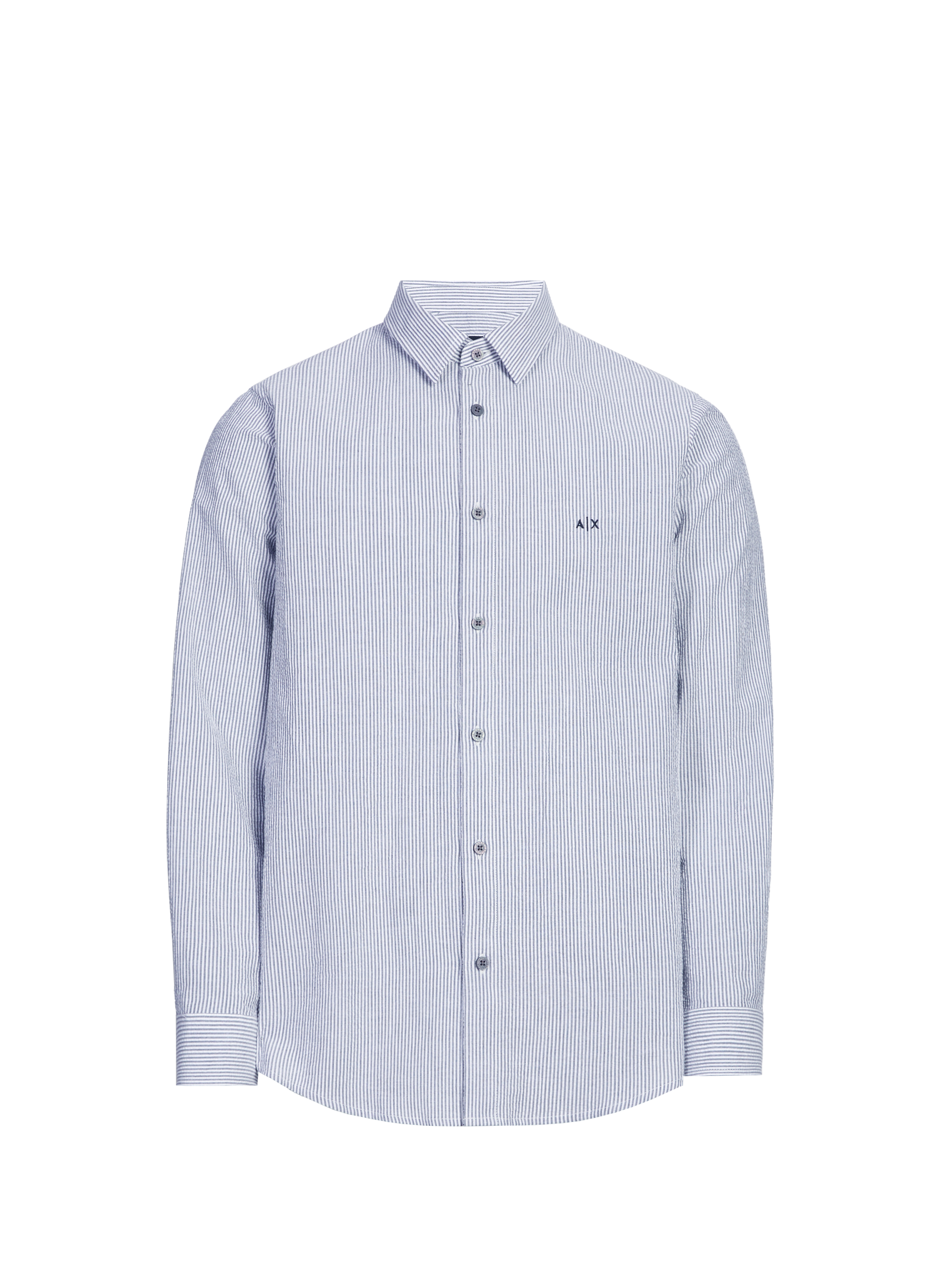 Textured regular shirt White
