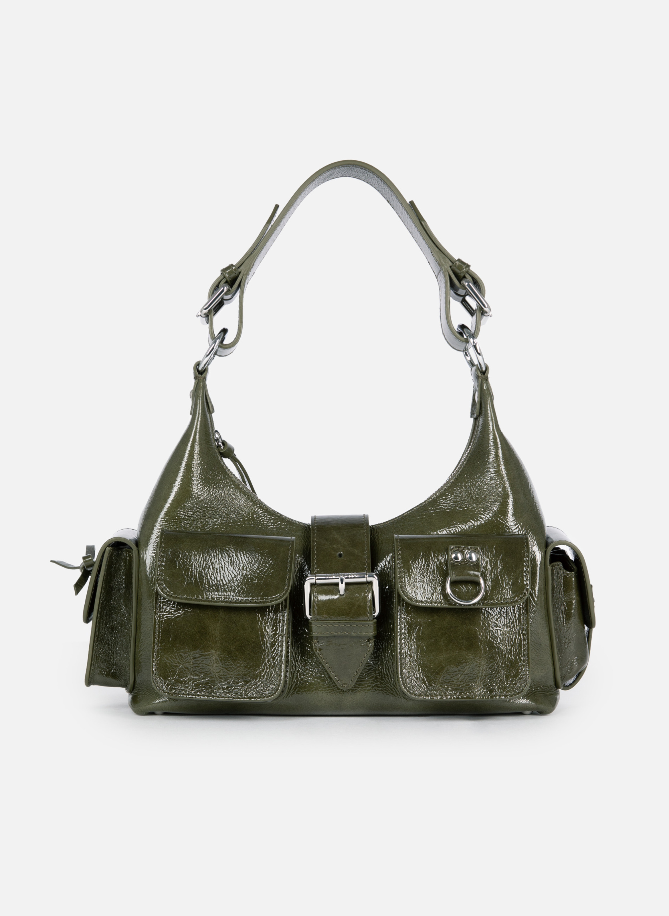 Sac amelia en cuir craquelé VertTHE KOOPLES