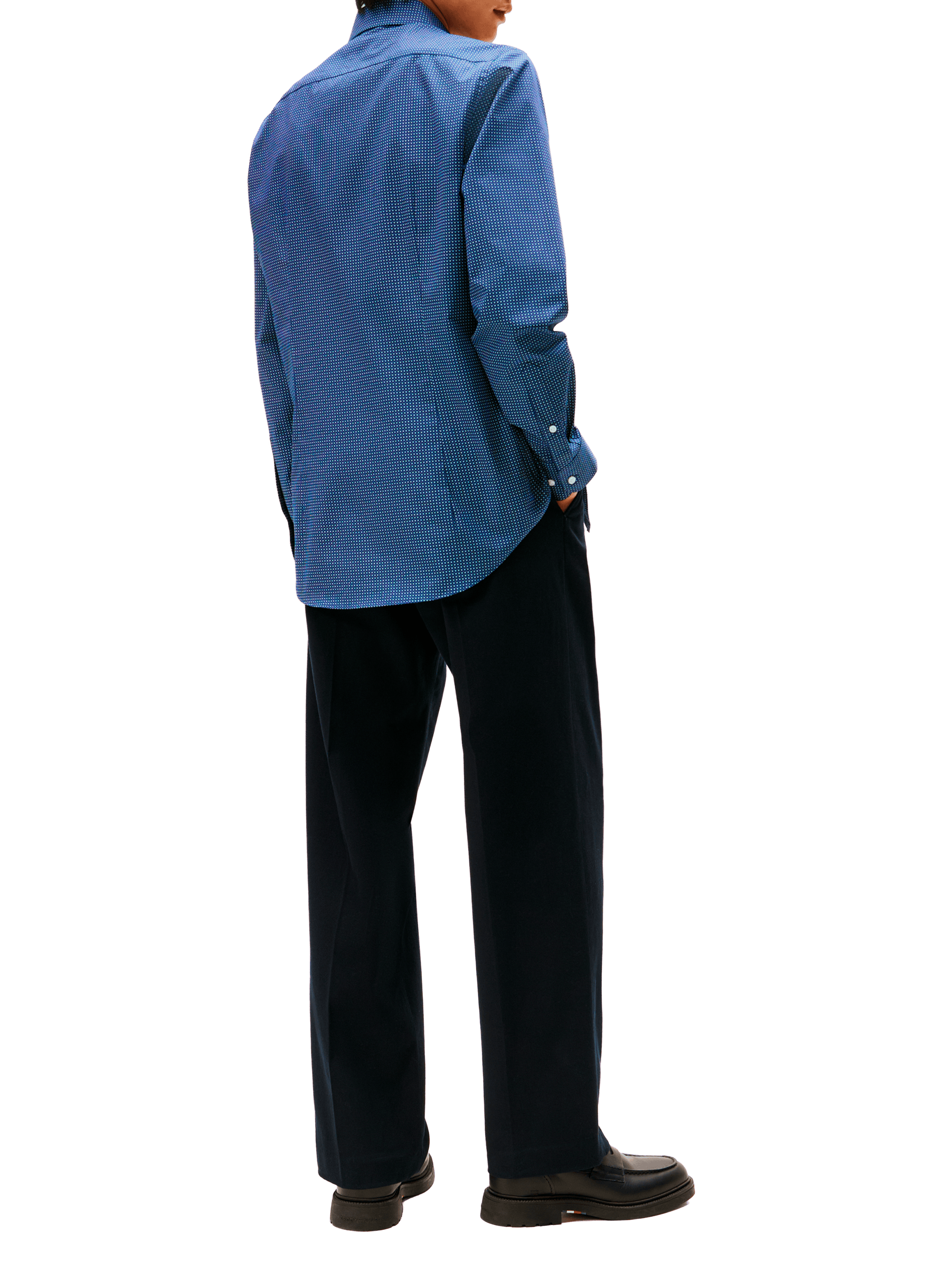 Cotton poplin shirt TOMMY HILFIGER Blue