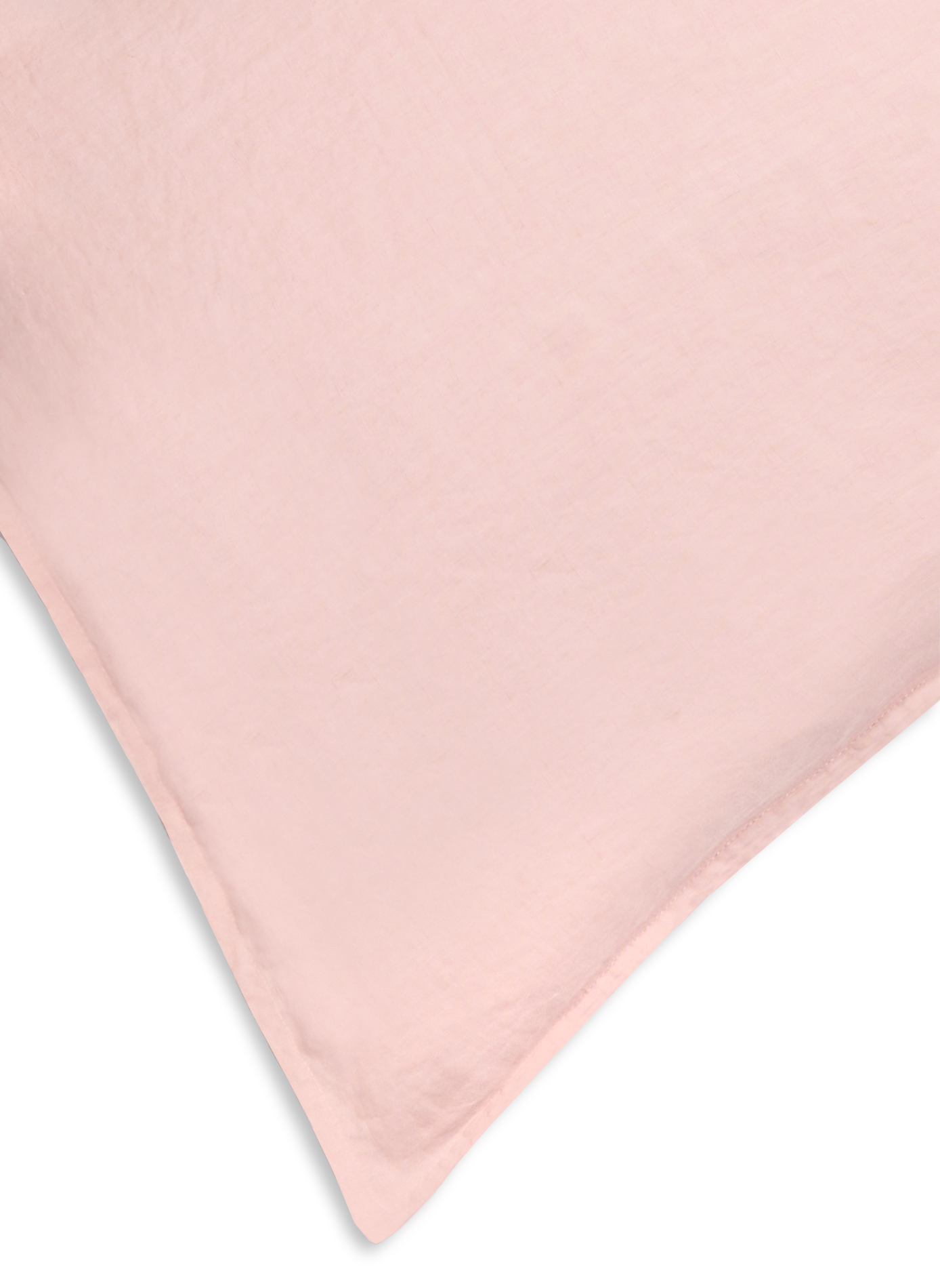 Taie d'oreiller en lin lavé AU PRINTEMPS PARIS Rose