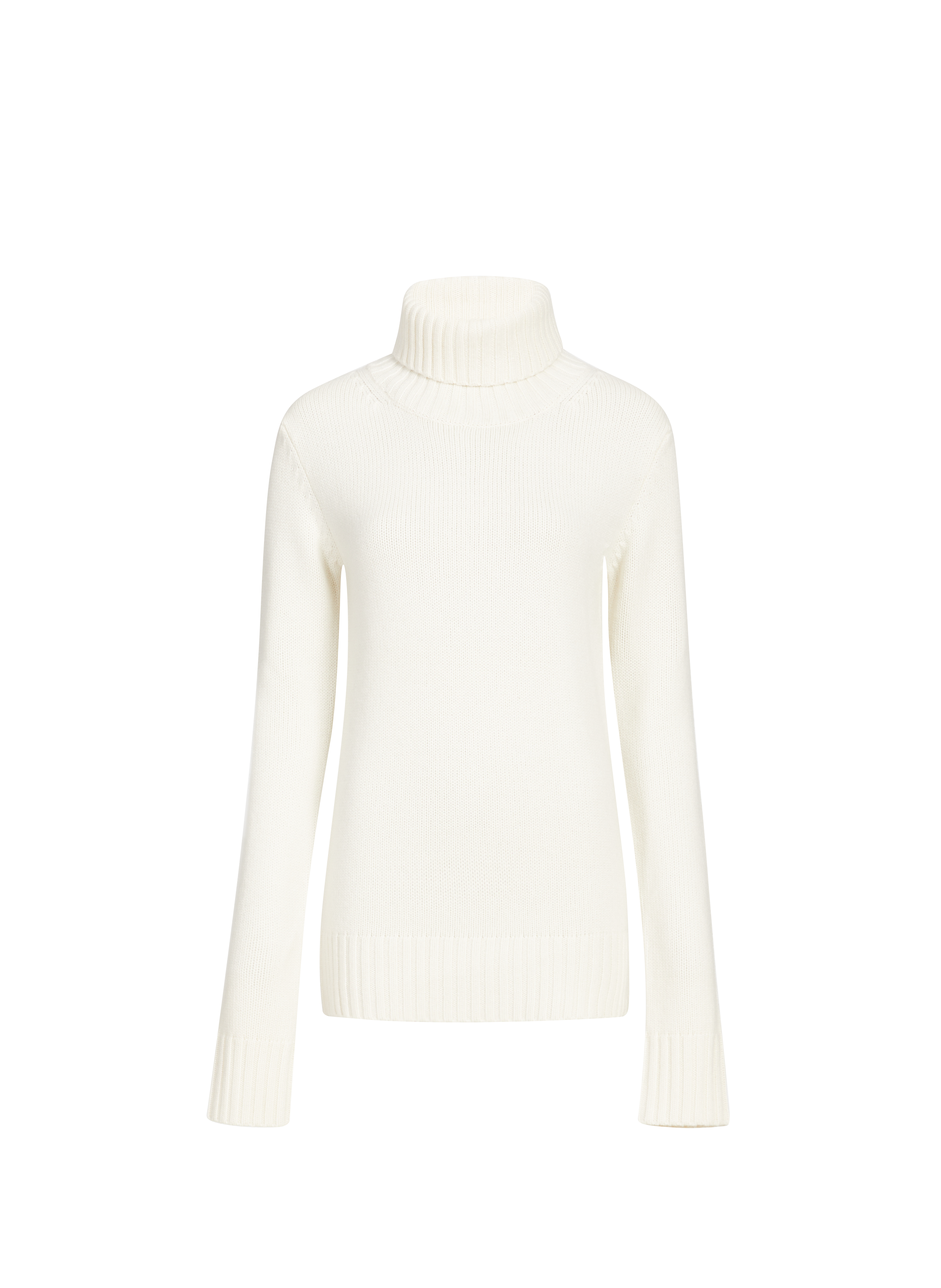 R2W Pull col roulé en cachemire Beige