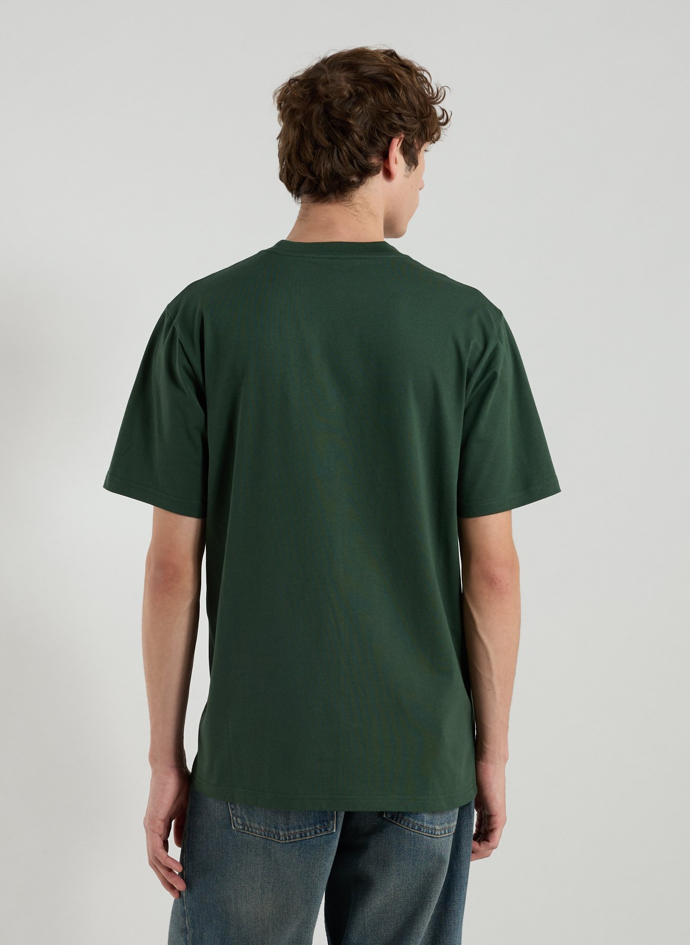 Straight printed cotton T-shirt CARHARTT WIP Green