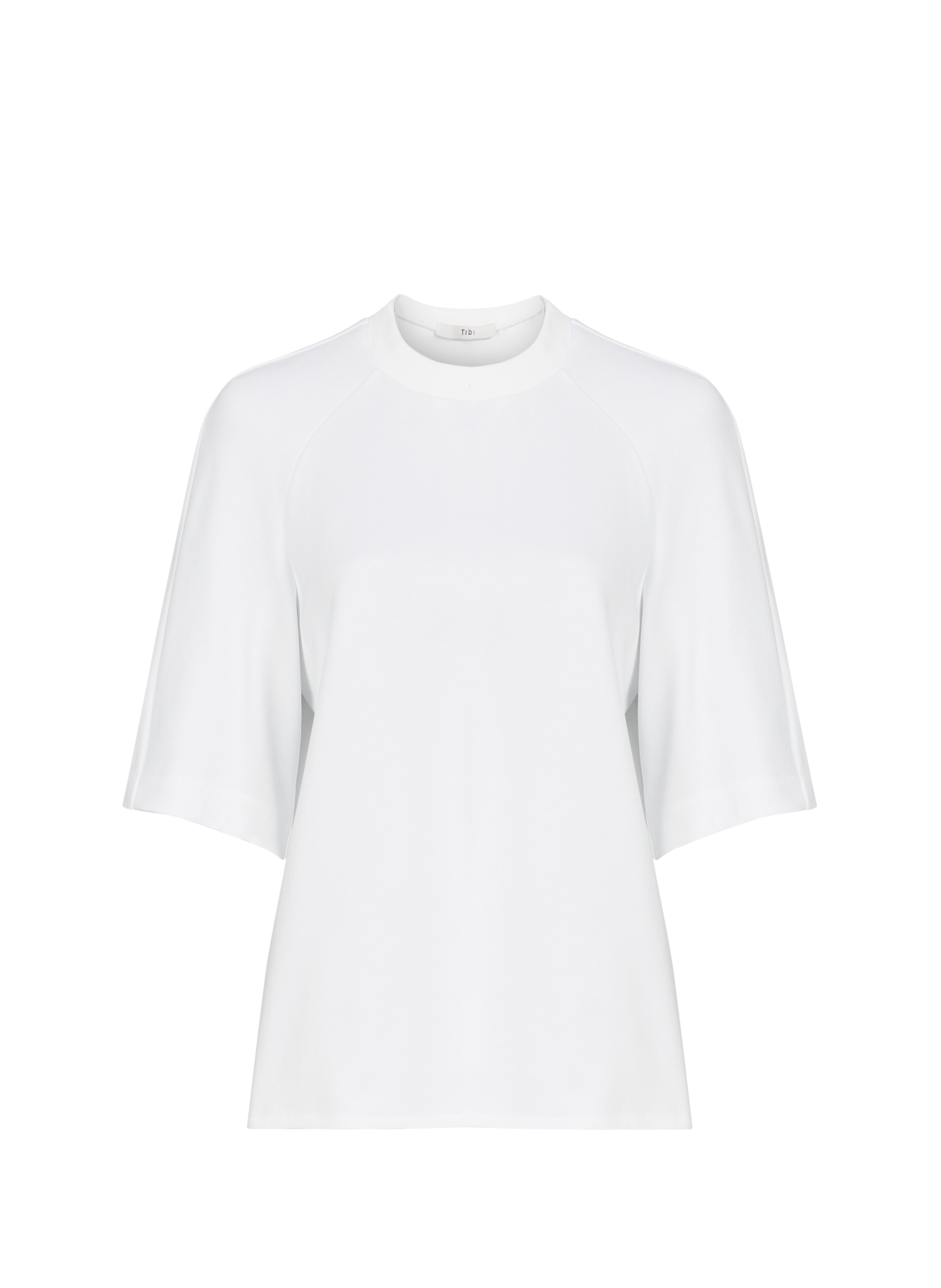 T-shirt ample à col rond TIBI Blanc