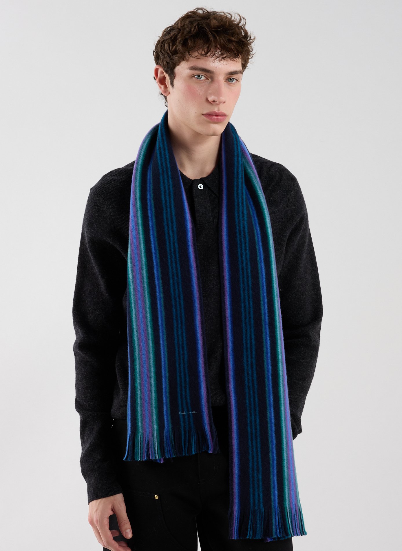 Merino wool Beanie PAUL SMITH Blue