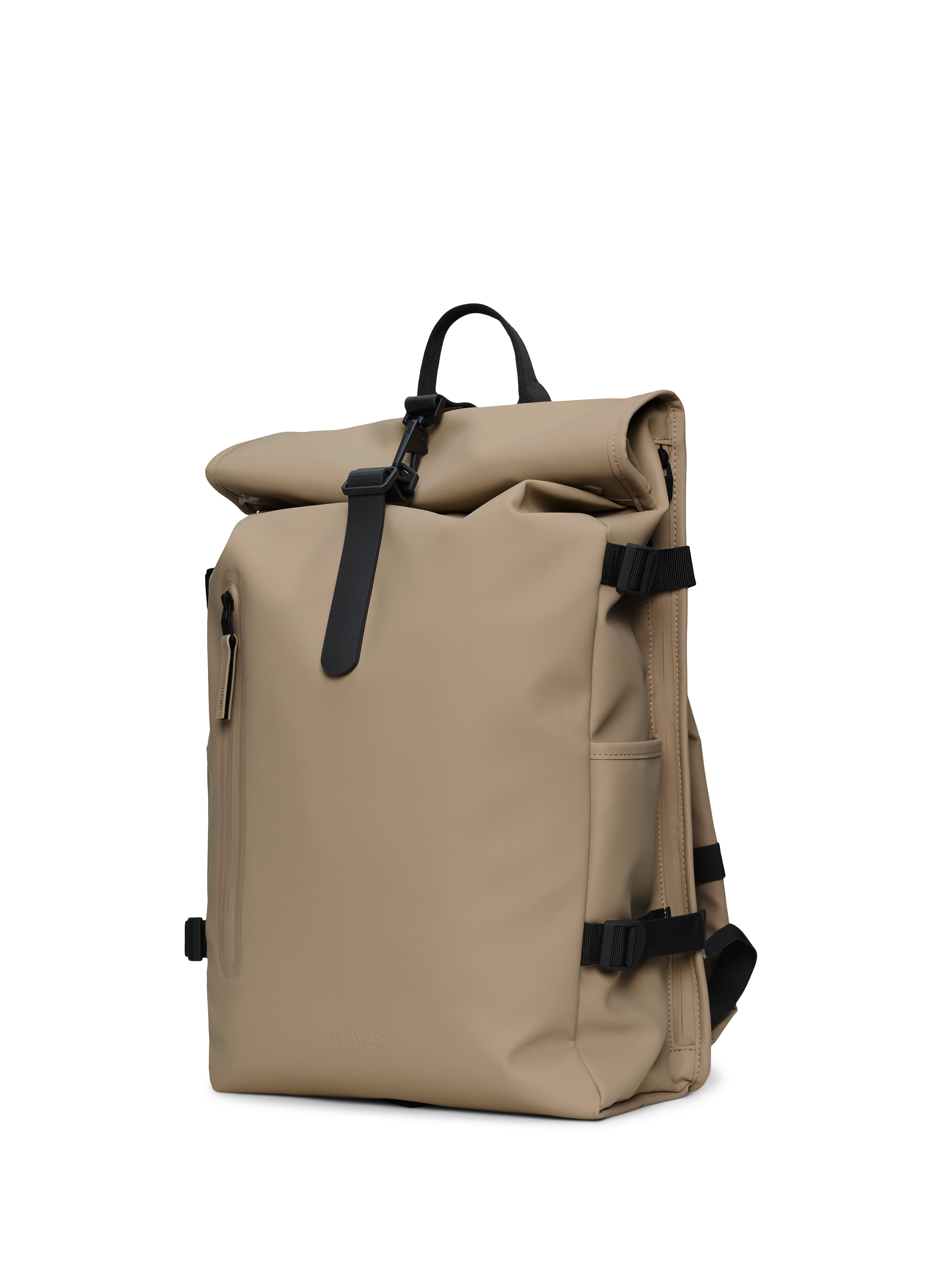 Sac à dos Rolltop Rucksack Large RAINS Beige