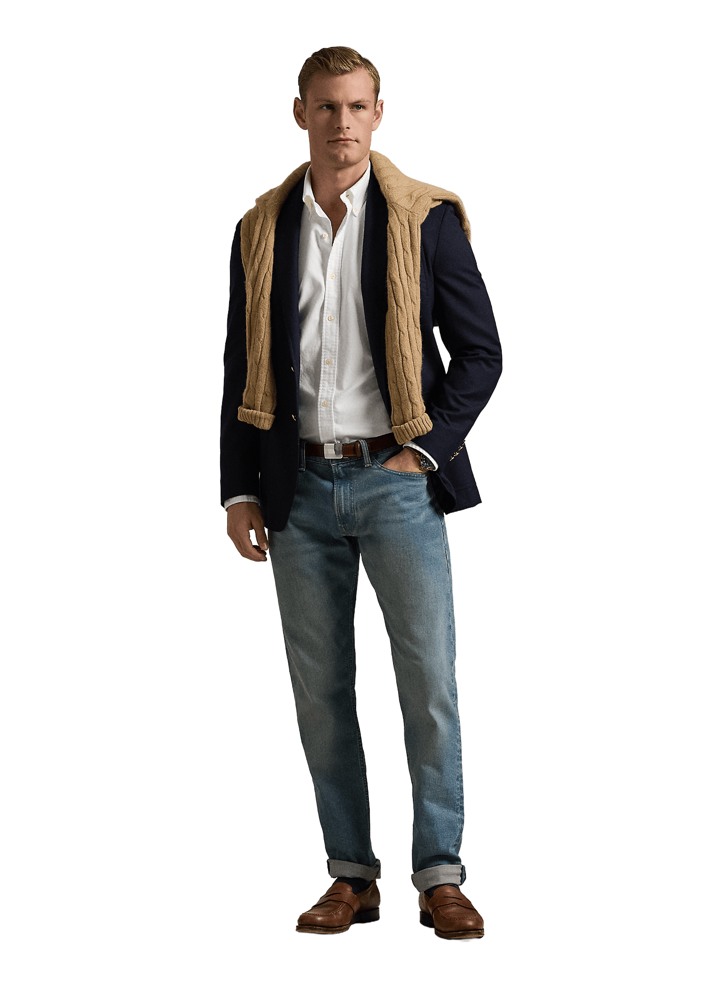 Straight cut jeans in blended cotton POLO RALPH LAUREN Blue