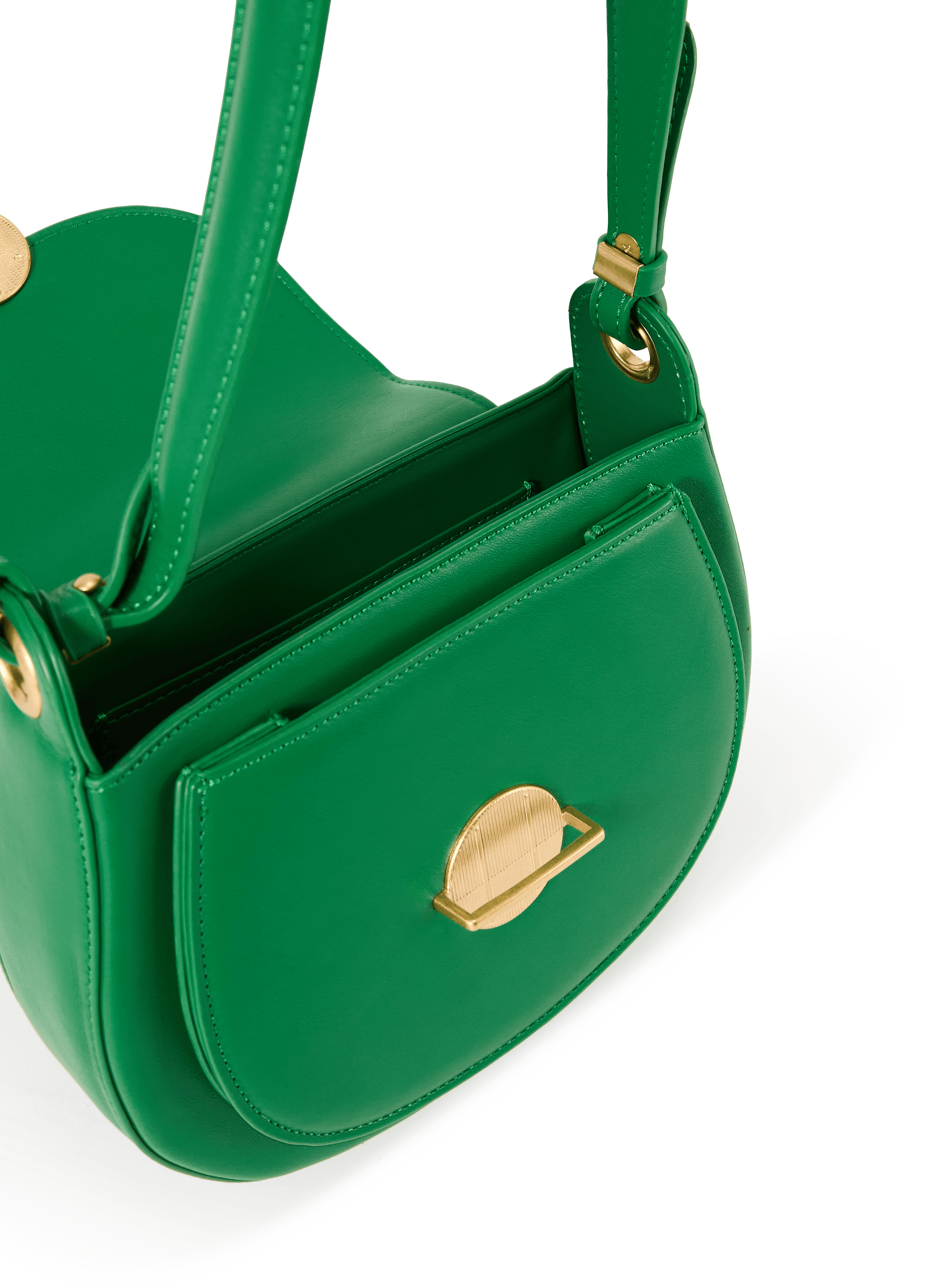Crossbody messenger bag AU PRINTEMPS PARIS Green