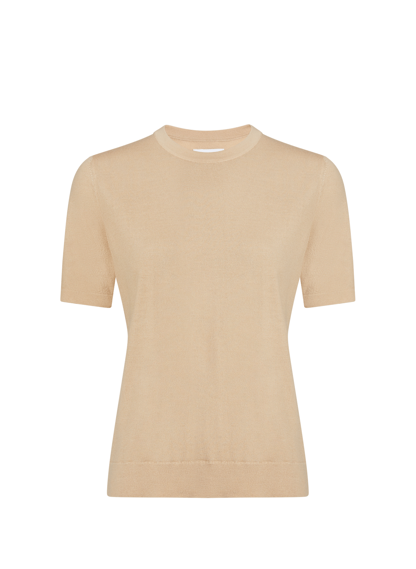 Pull col rond en laine mérinos AU PRINTEMPS PARIS Beige