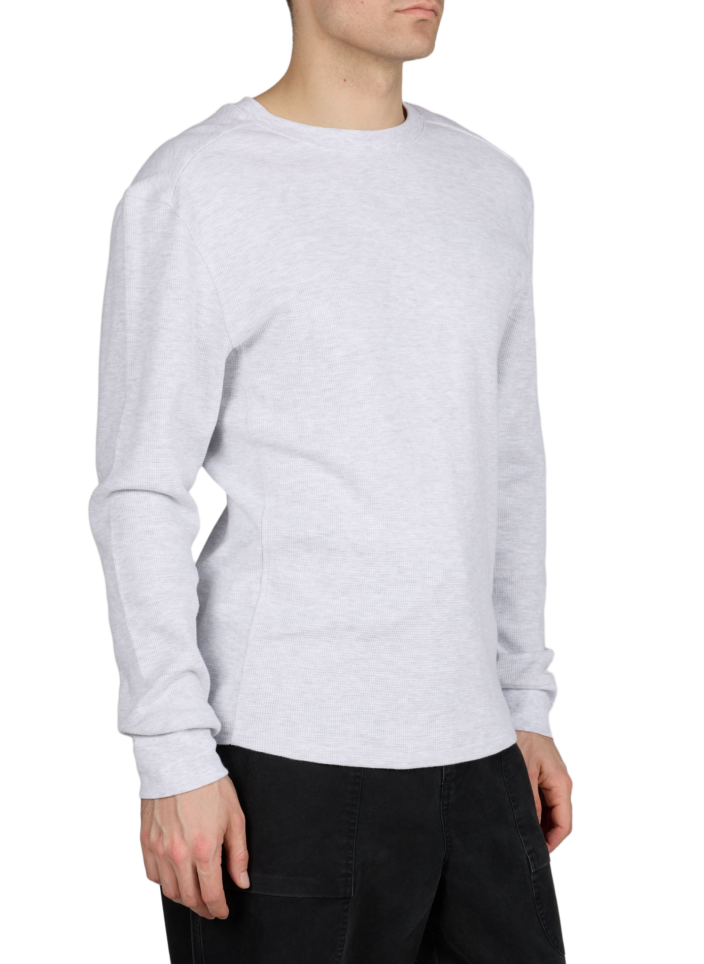 Pull thermique en coton piqué ENTIRE STUDIOS Gris