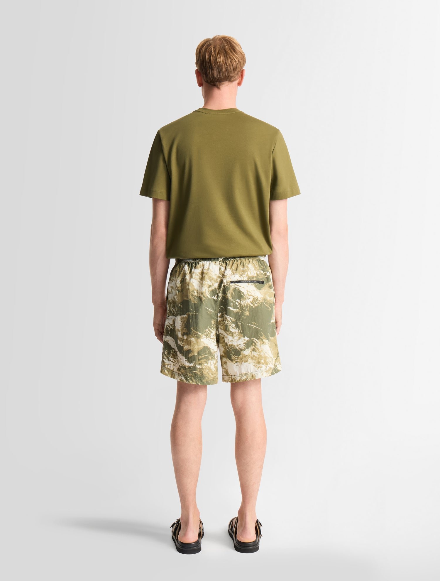 Short de bain halfi mountain coupe regular FUSALP Kaki