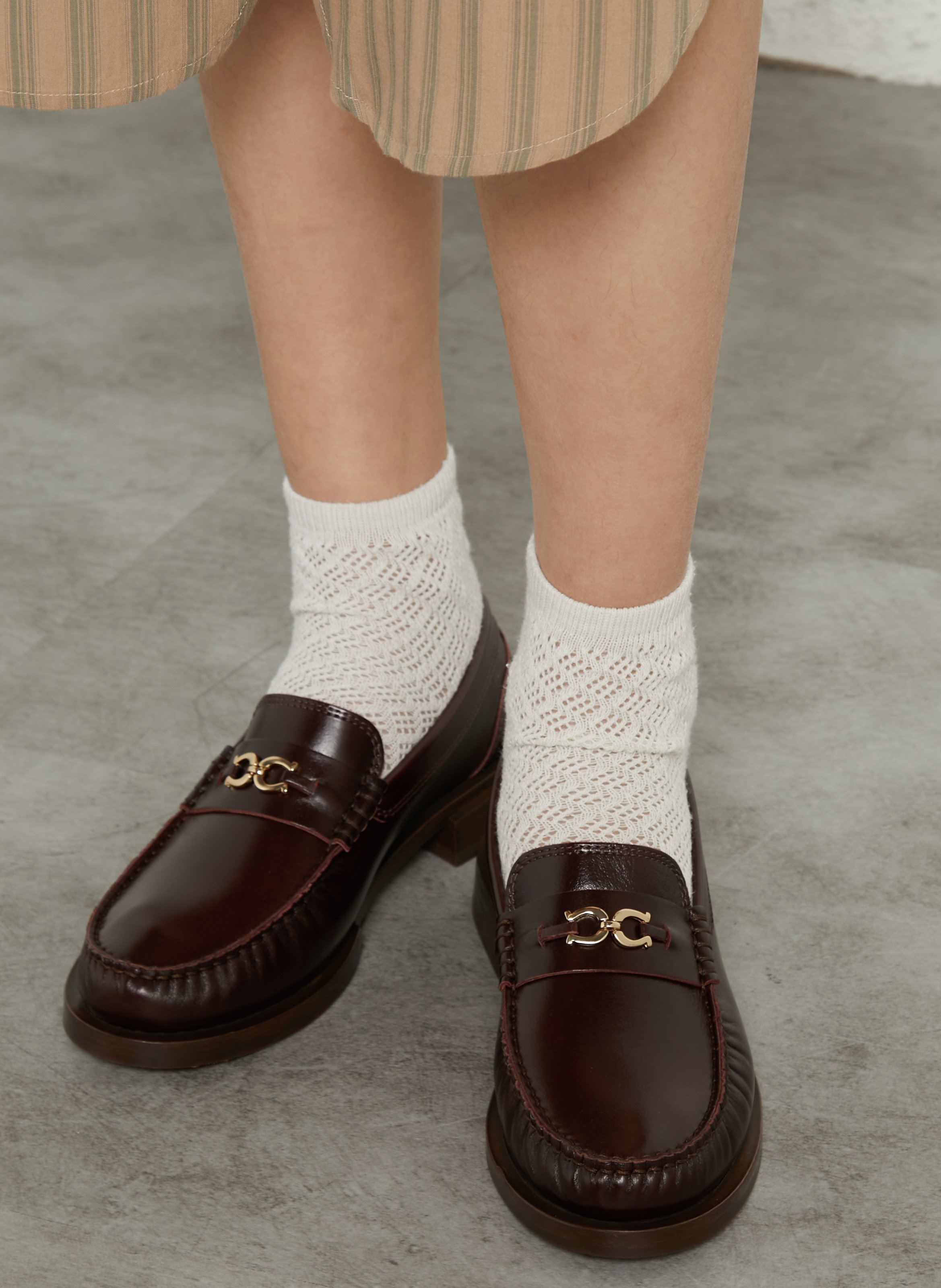 Mocassins à mors en cuir nicky BOBBIES Marron