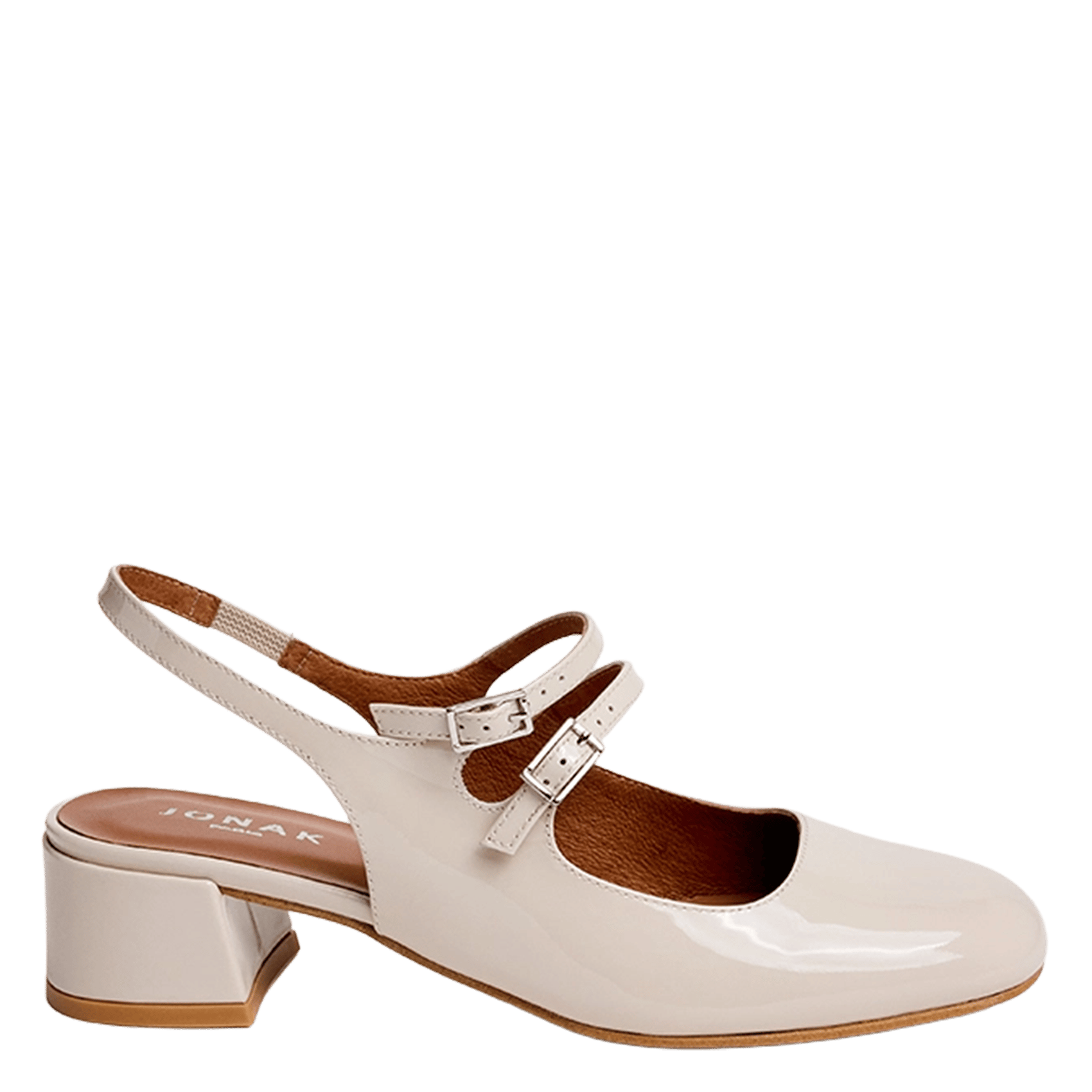 Babies slinbacks en cuir dribble JONAK Blanc