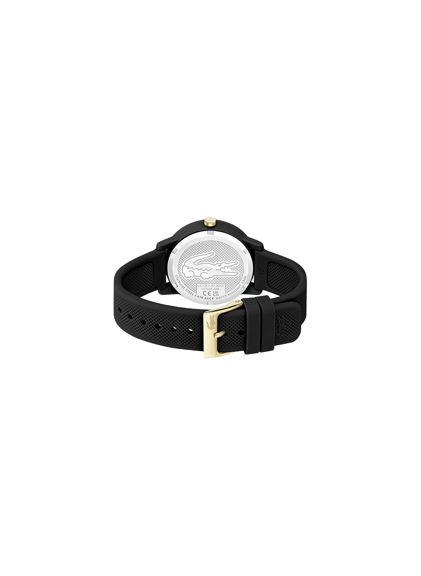 Montre quartz Lacoste.12.12 en silicone LACOSTE MONTRES Noir