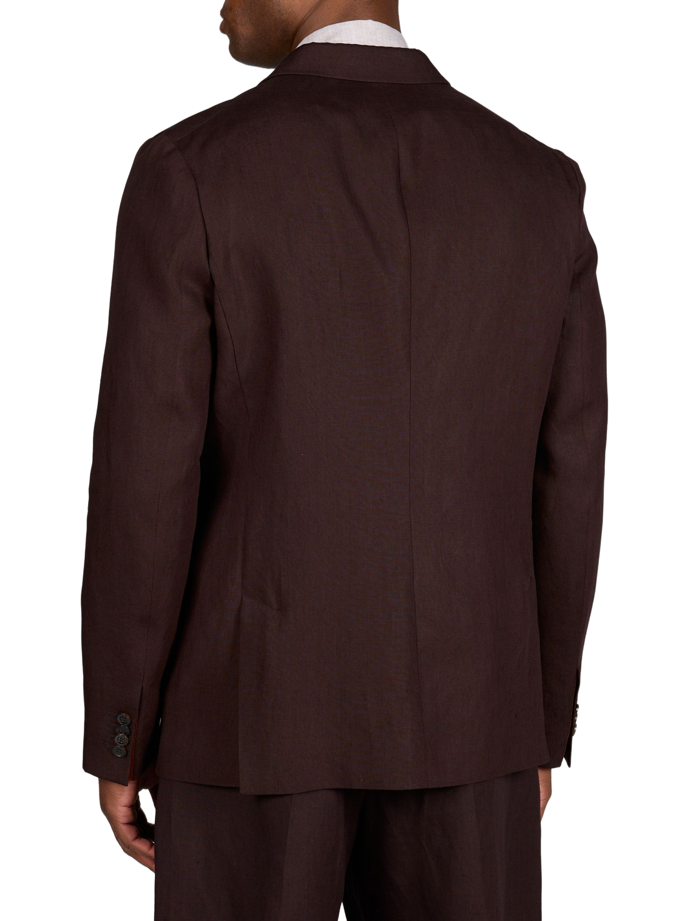 Straight linen suit jacket PAUL SMITH Purple