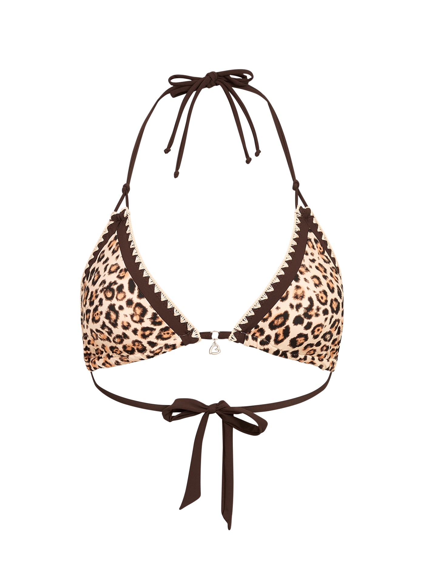 Haut de maillot de bain triangle imprimé léopard BANANA MOON Multicolore