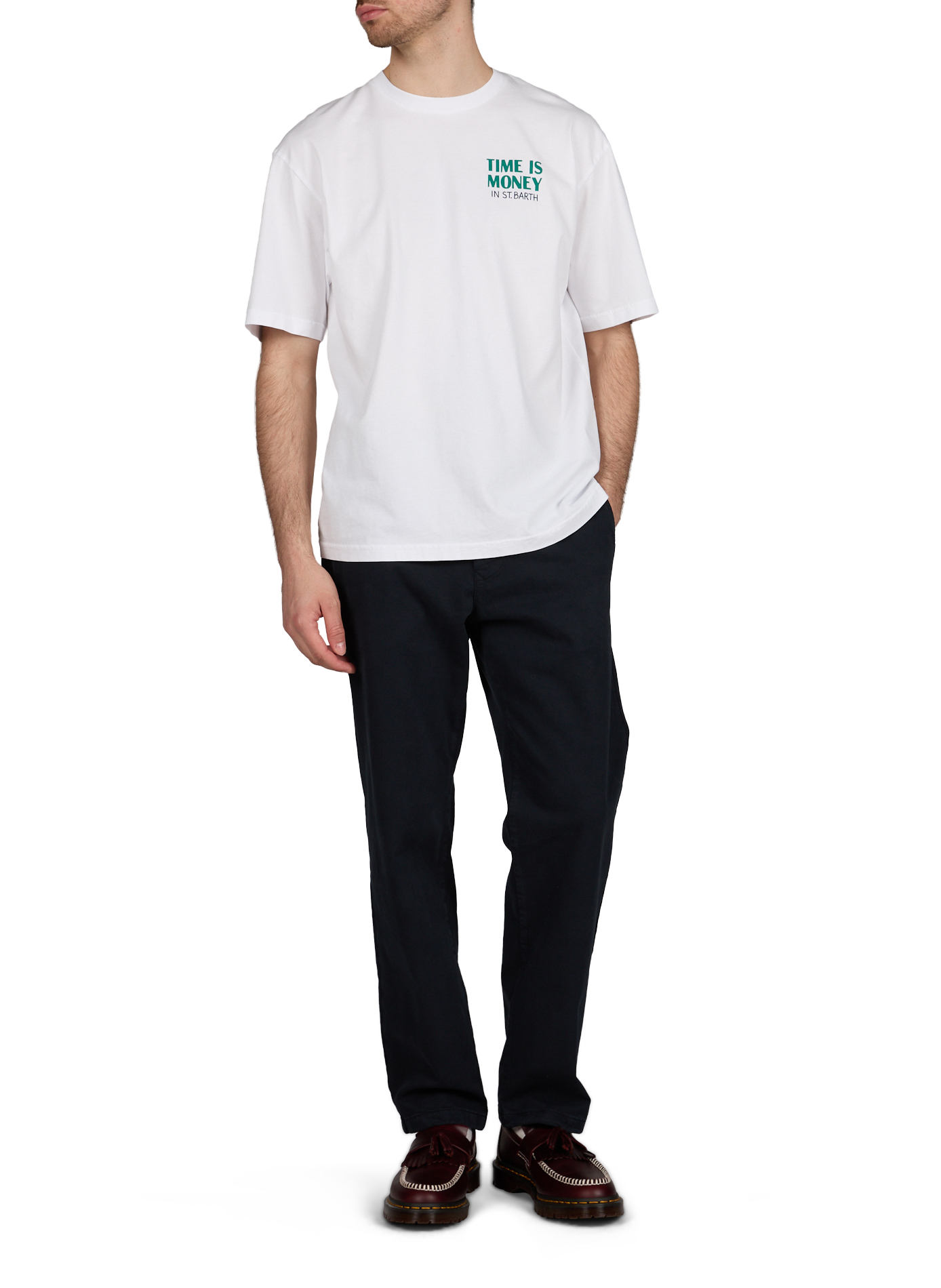 Pantalon en coton NN.07 Bleu