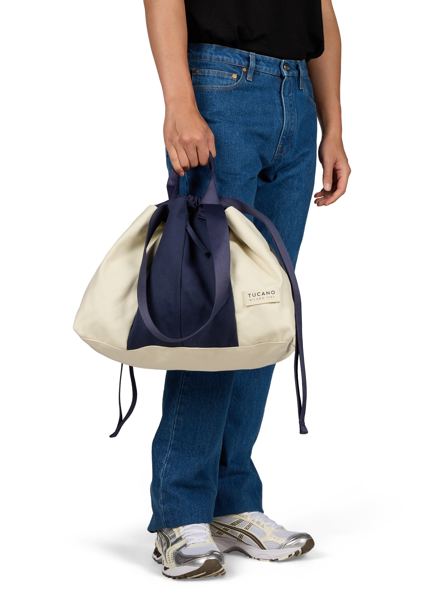 Borsa in tela e cotone TUCANO Blu
