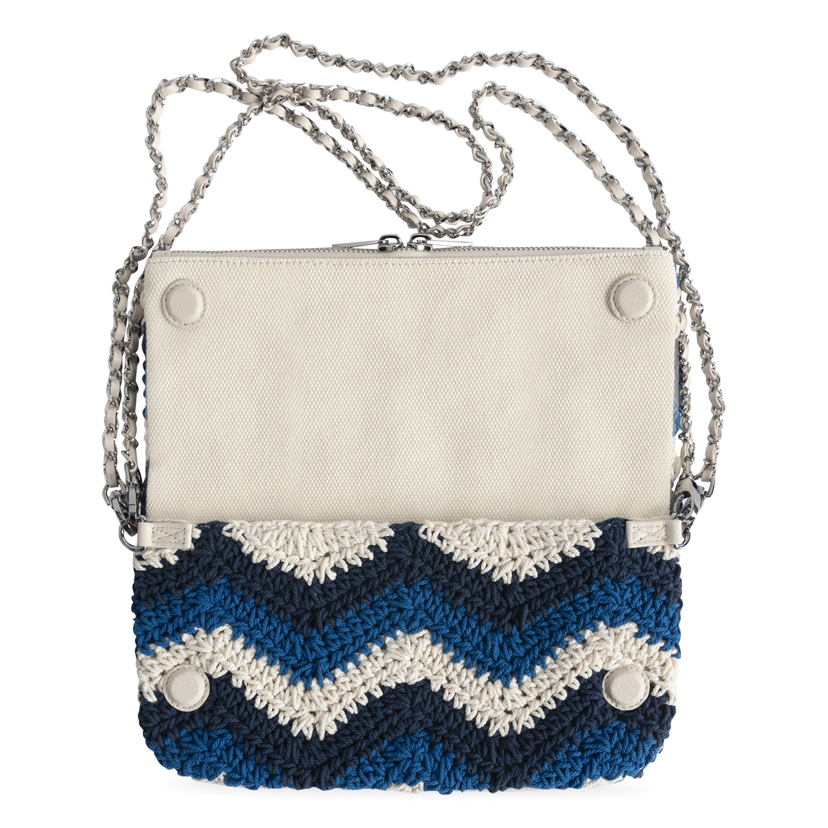 Pochette en coton macramé rock ZADIG&VOLTAIRE Blauw