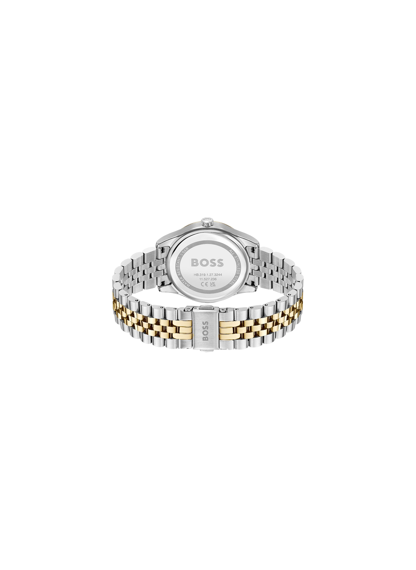 Montre quartz Graceful en acier inoxydable BOSS MONTRES Blanc