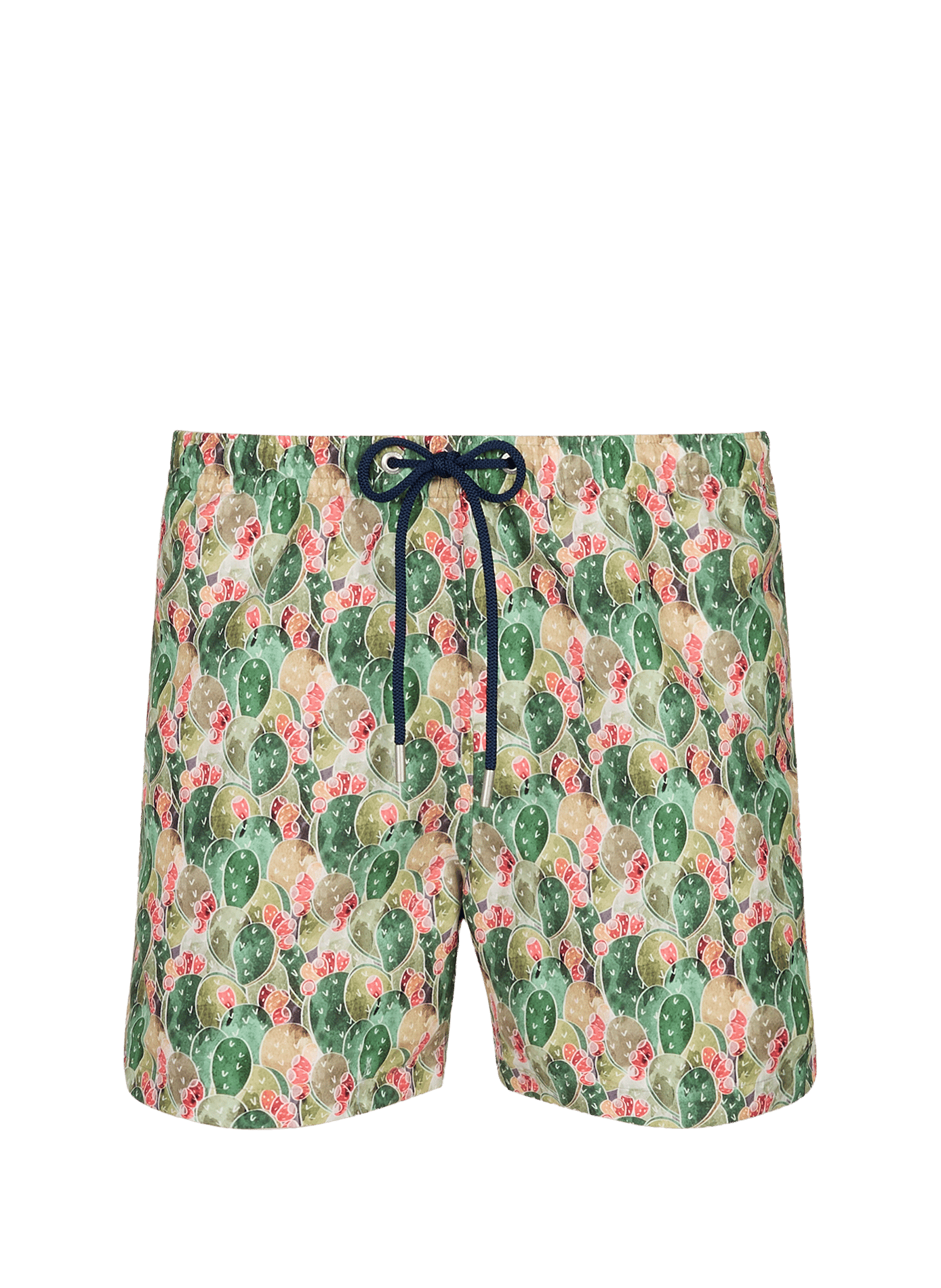 Zwembroek Taormina met print halverwege de dij HOM Groen