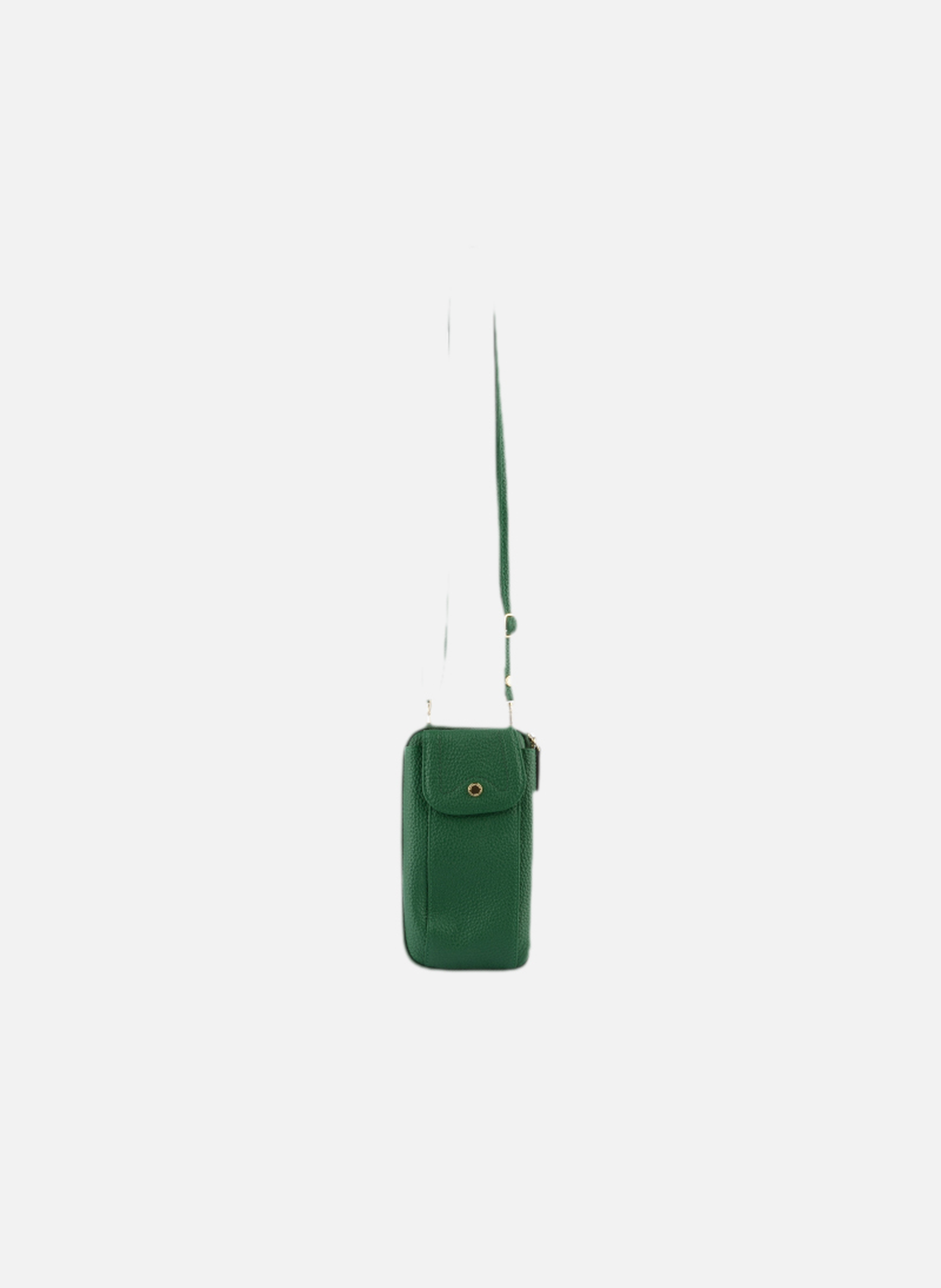 Club | etui téléphone portable en cuir de veau grainé  Emeraude