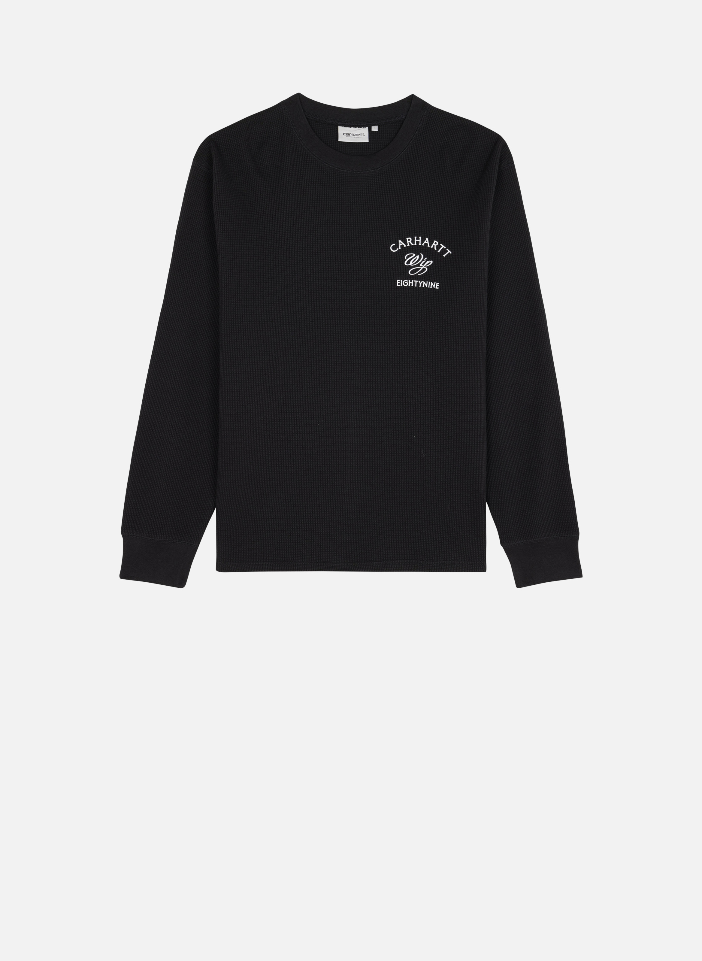 T-shirt l/s eightynine waffle t-shirt CARHARTT WIP Noir