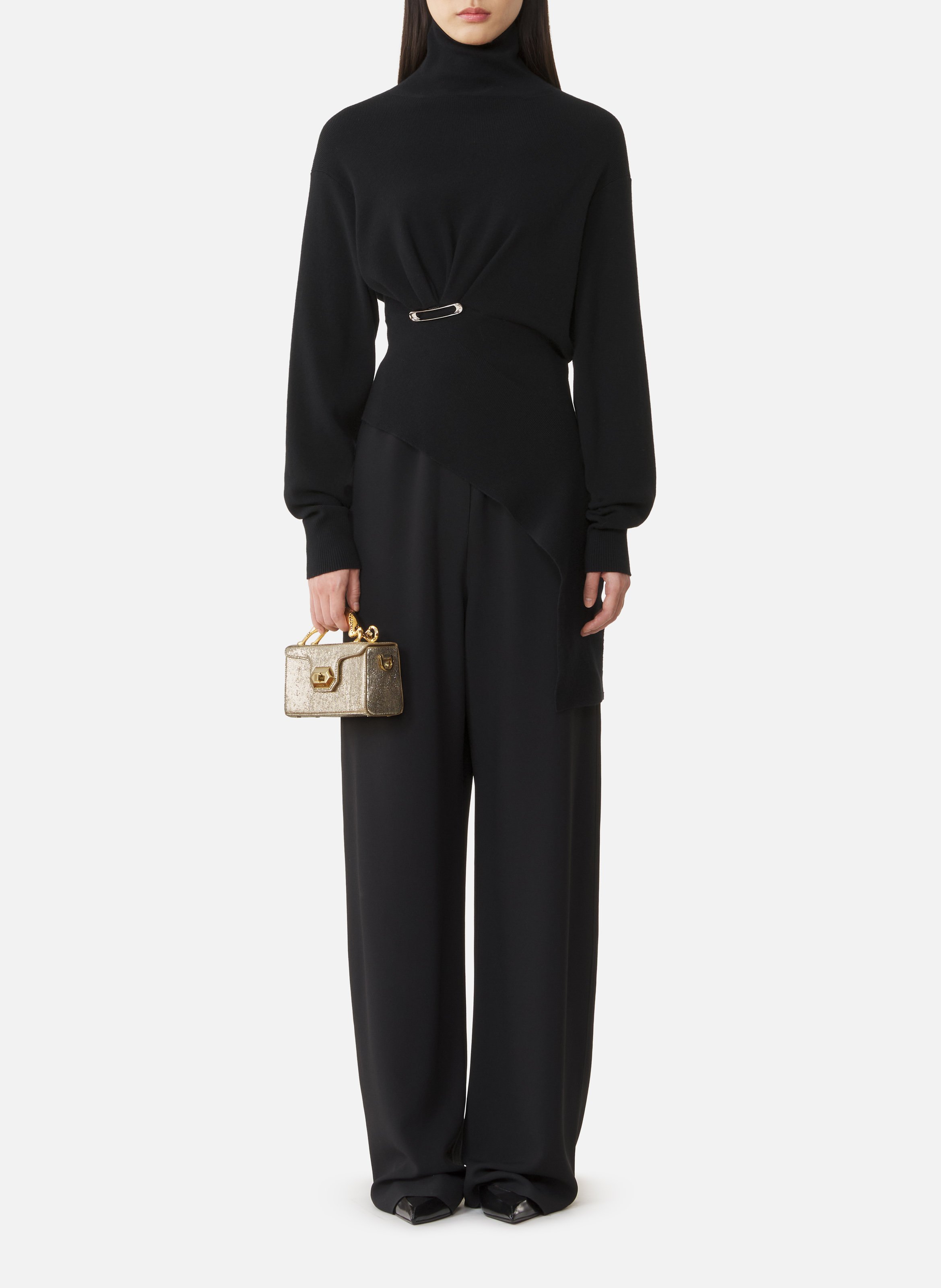 Pull en laine et cachemire LANVIN Noir