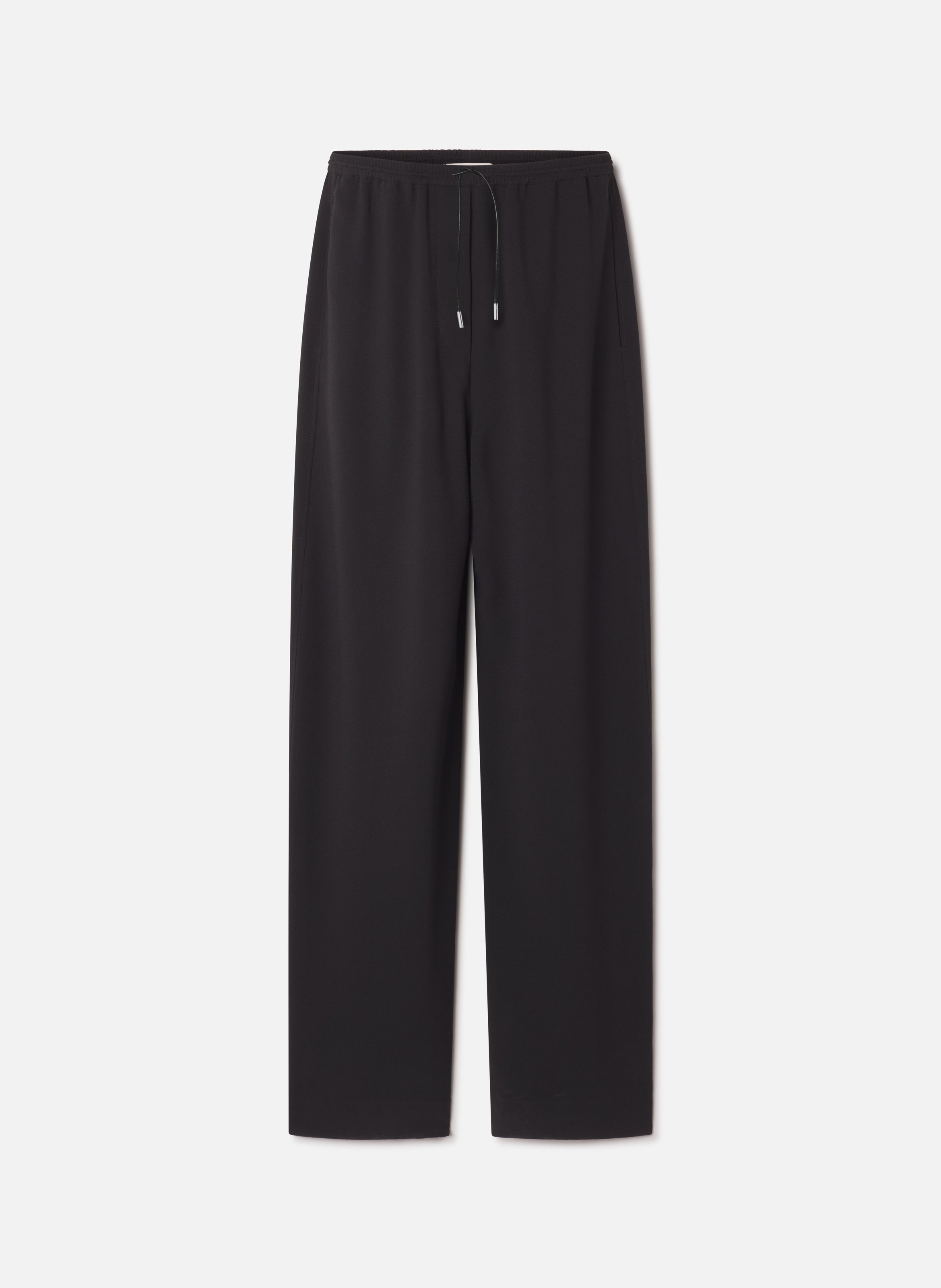 Pantalon large en sablé LANVIN Noir