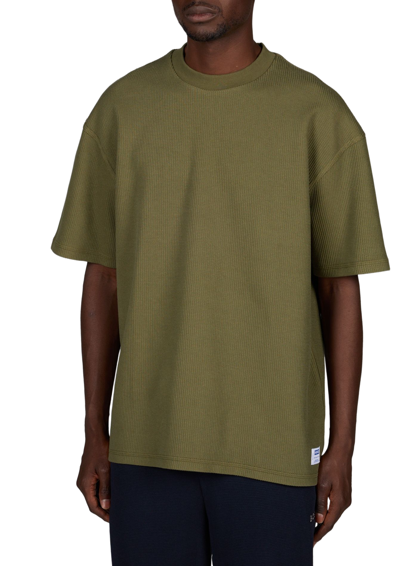 T-Shirt aus Mischbaumwolle HUGO BLUE Grun