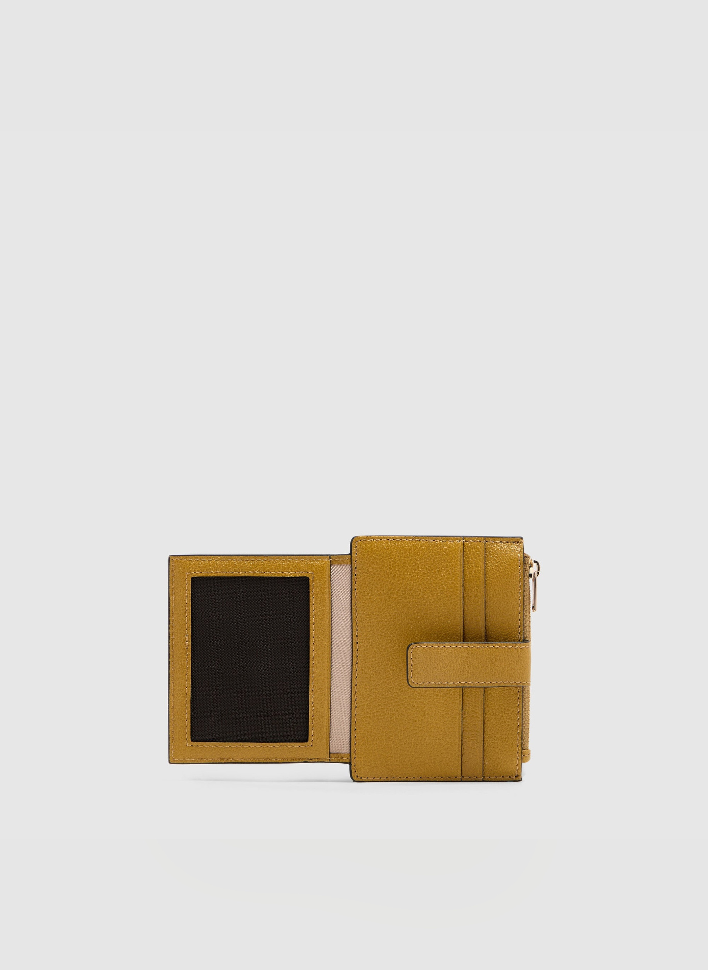 Portefeuille femme avec porte-monnaie zippé PIQUADRO Jaune