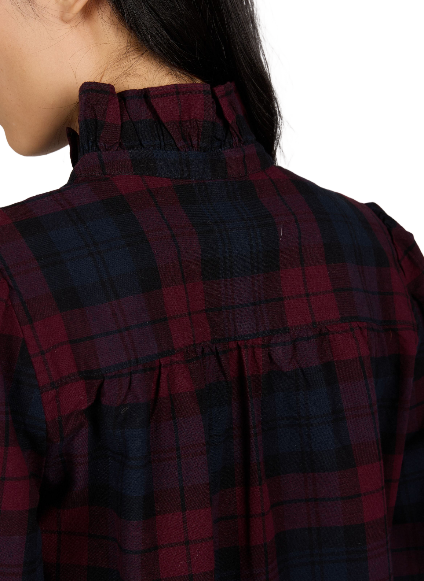 Cotton check shirt PETITE MENDIGOTE Blue