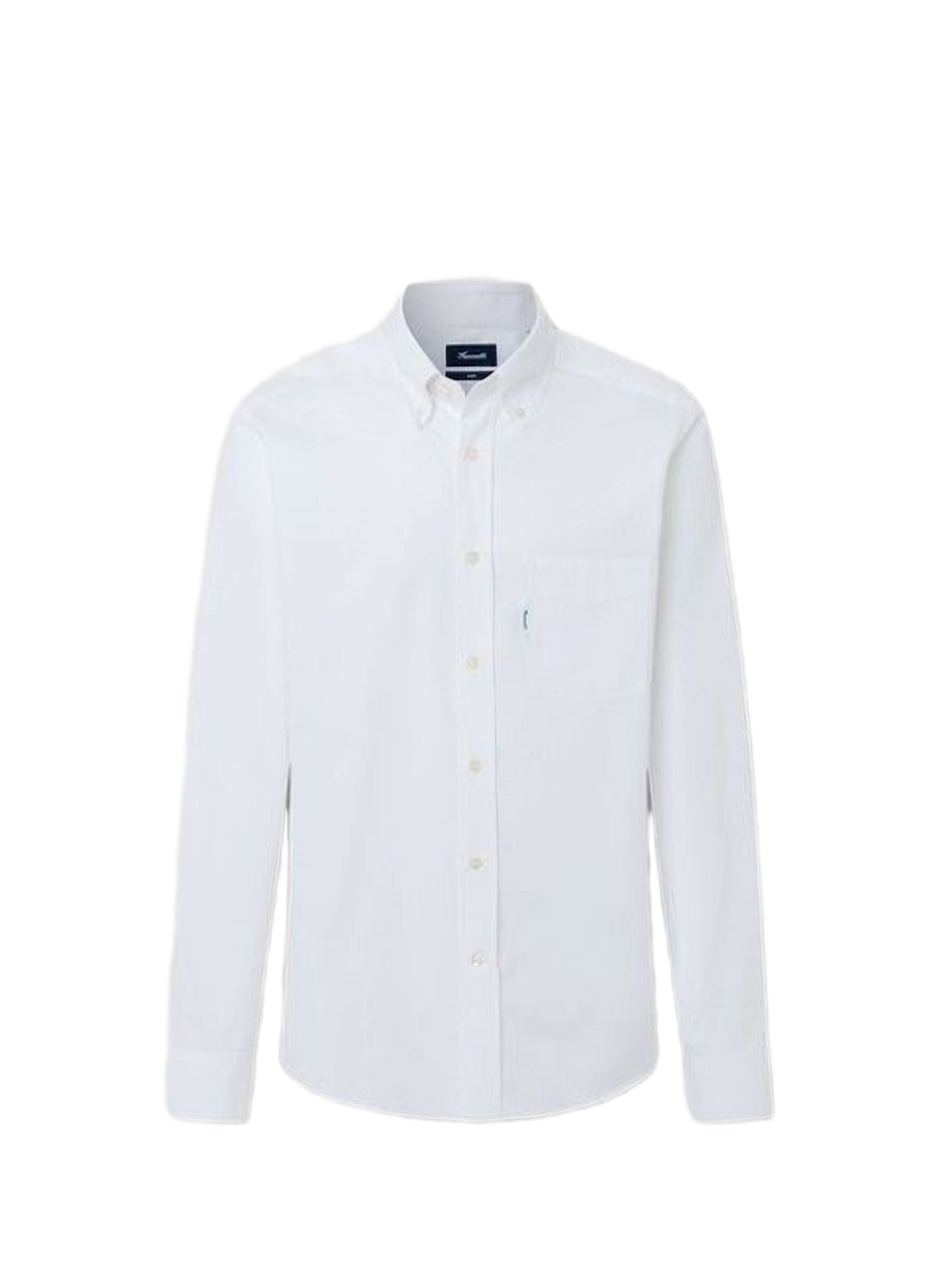 Chemise col classique manches contrastantes en coton FACONNABLE White