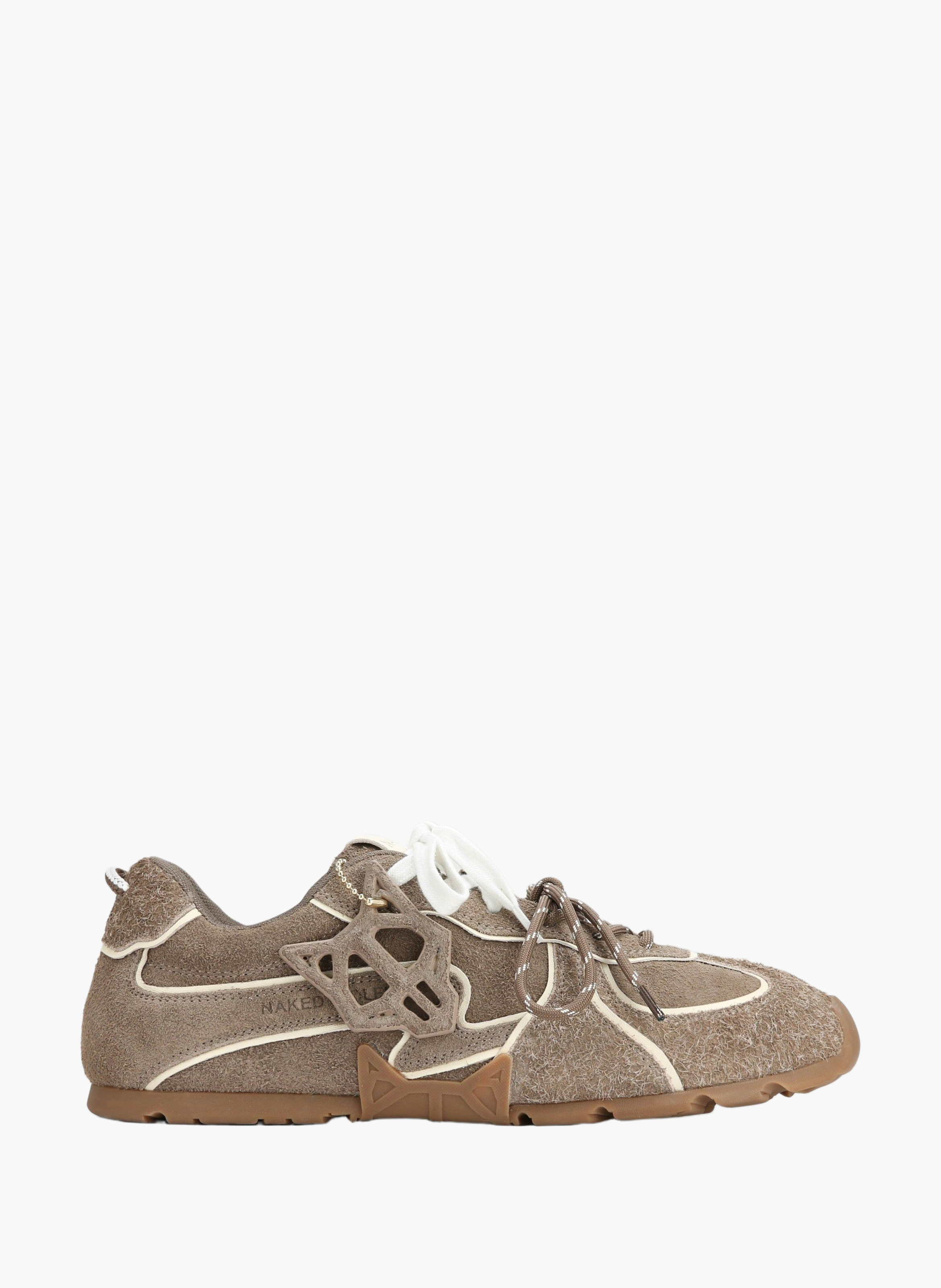 Baskets ace m en daim NAKED WOLFE Marron