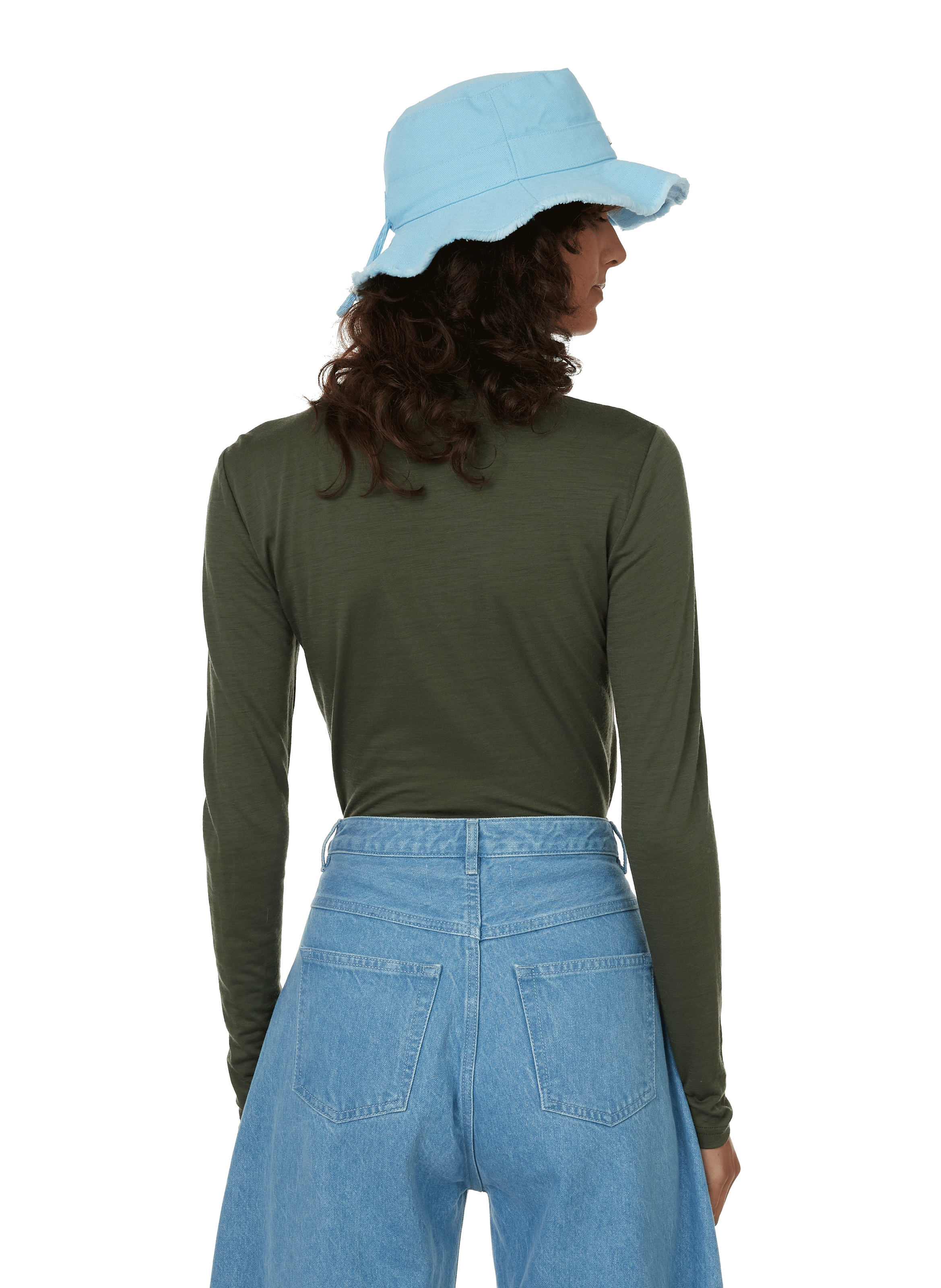 Wool turtleneck jumper GESTUZ Green