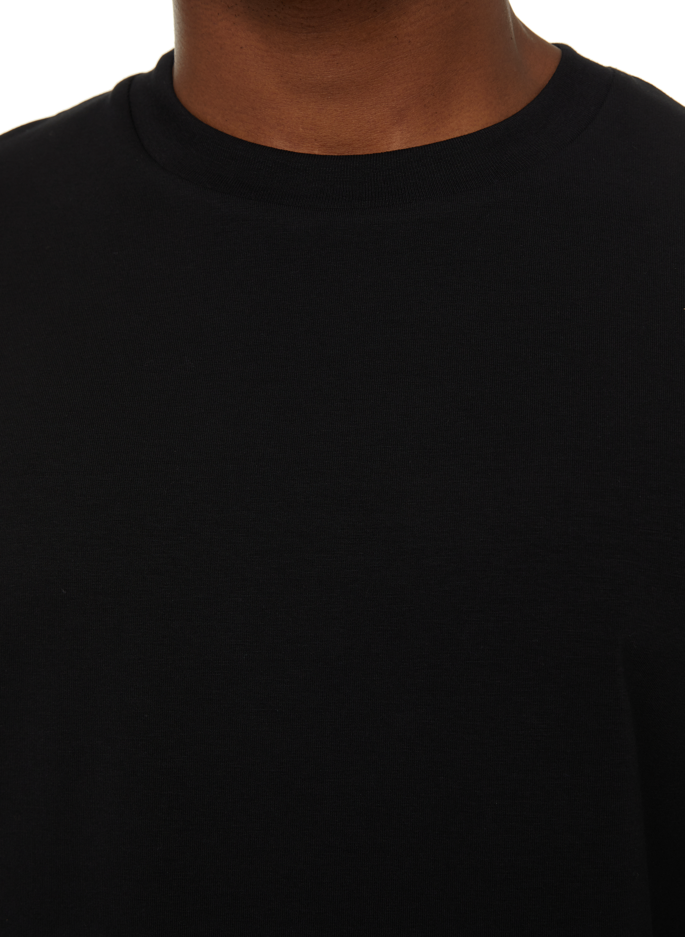 T-shirt Baff à manches longues en coton mélangé SAISON 1865 Noir